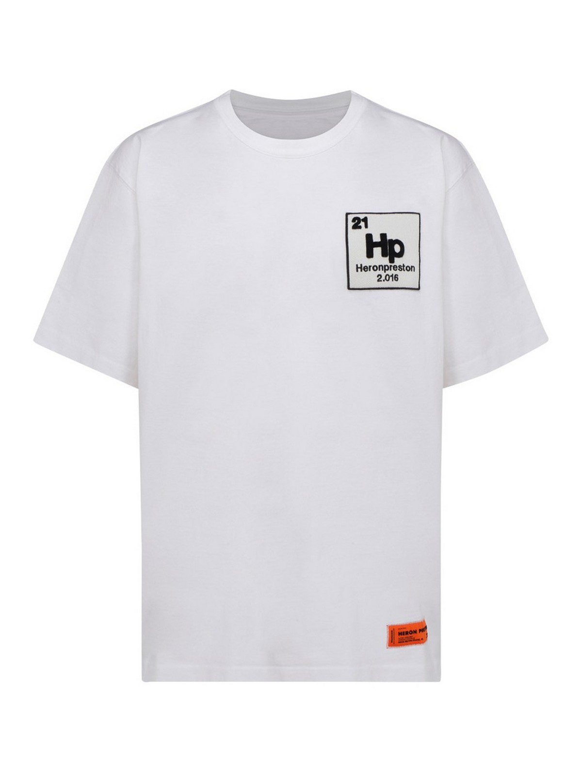 ヘロン プレストン メンズ Tシャツ トップス Logo T-shirt Bianco e Nero