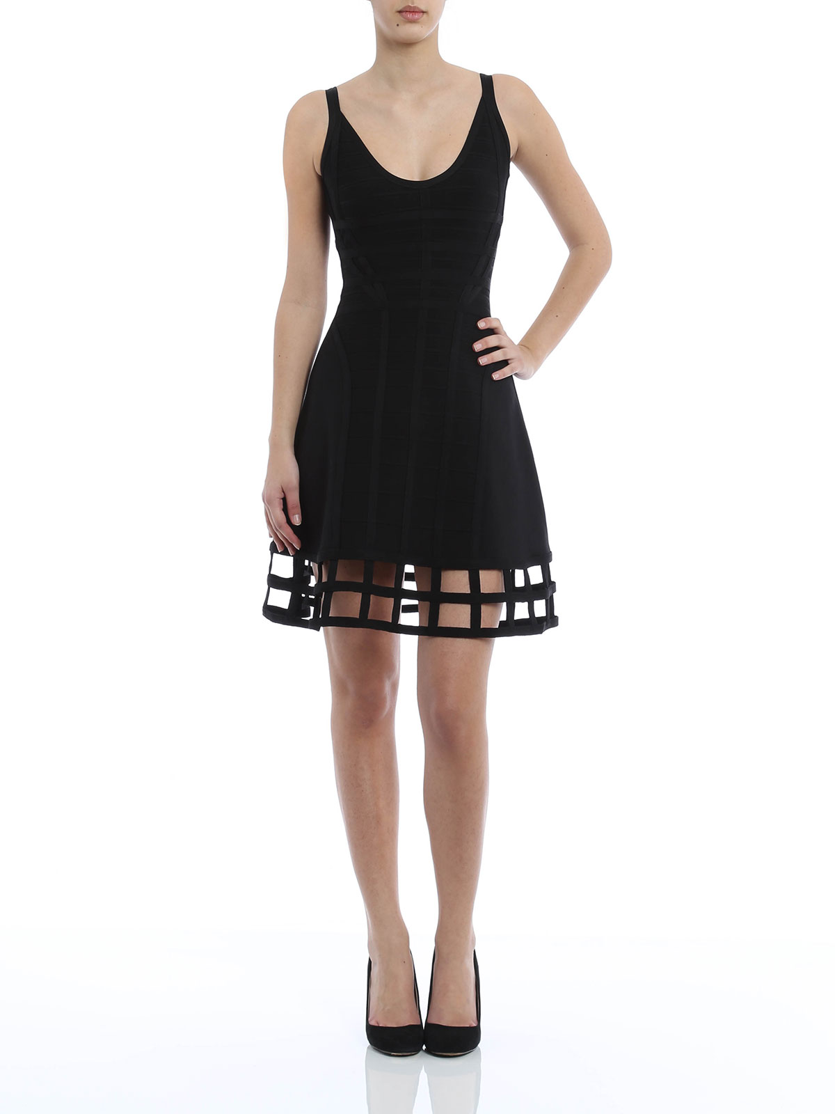 Herve Leger Viviene dress - Black - Women|KX068E14001 Herve Leger Viviene dress - Black - Women|KX068E14001