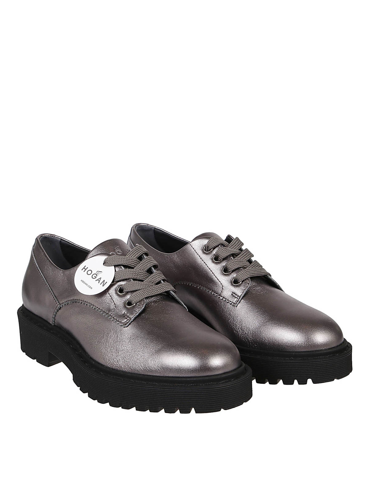 Scarpe stringate Hogan Stringate in pelle metallizzata HXW5430DG40SV0B401