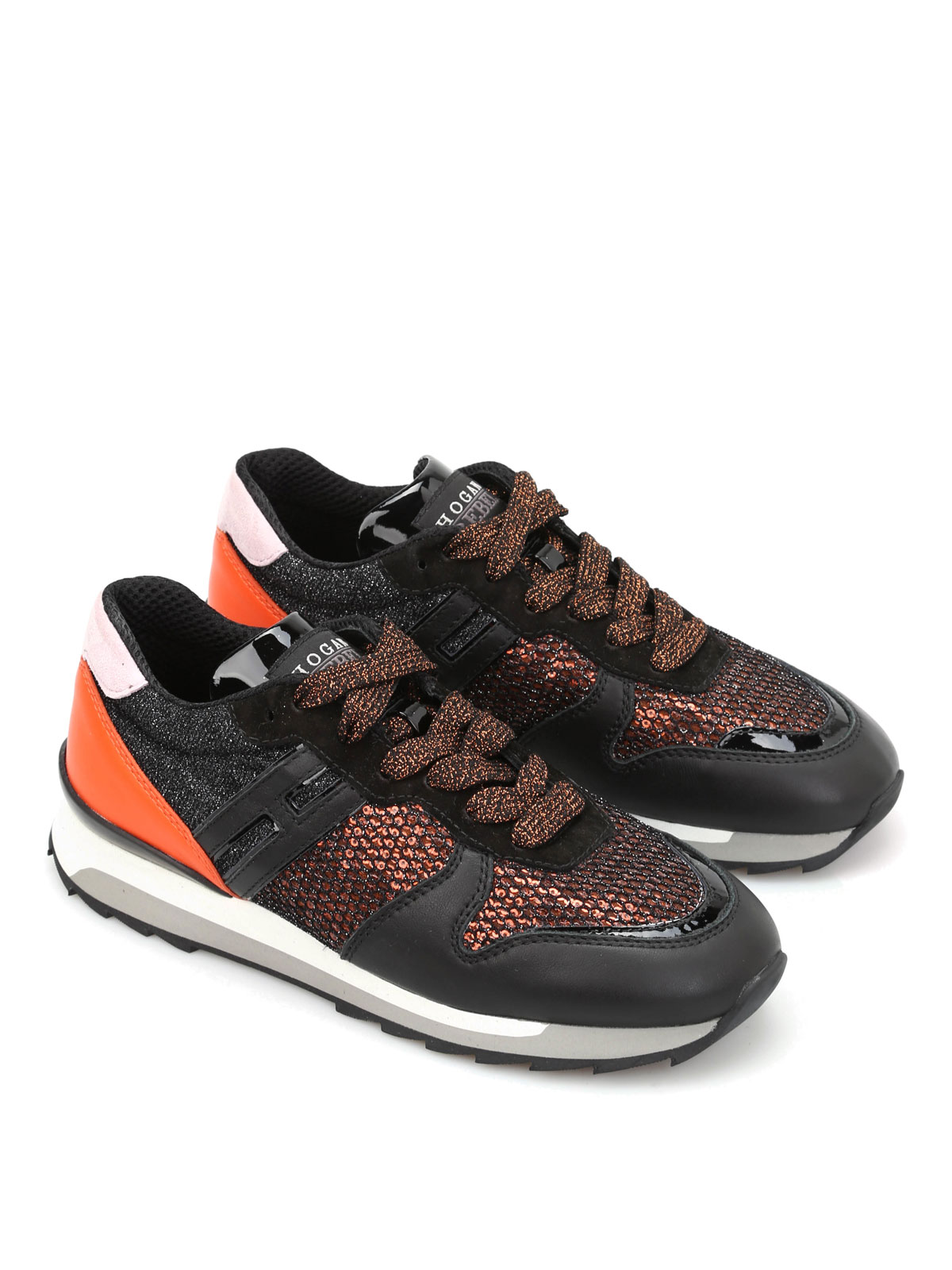 Hogan Rebel R261 multifabric sneakers - Black