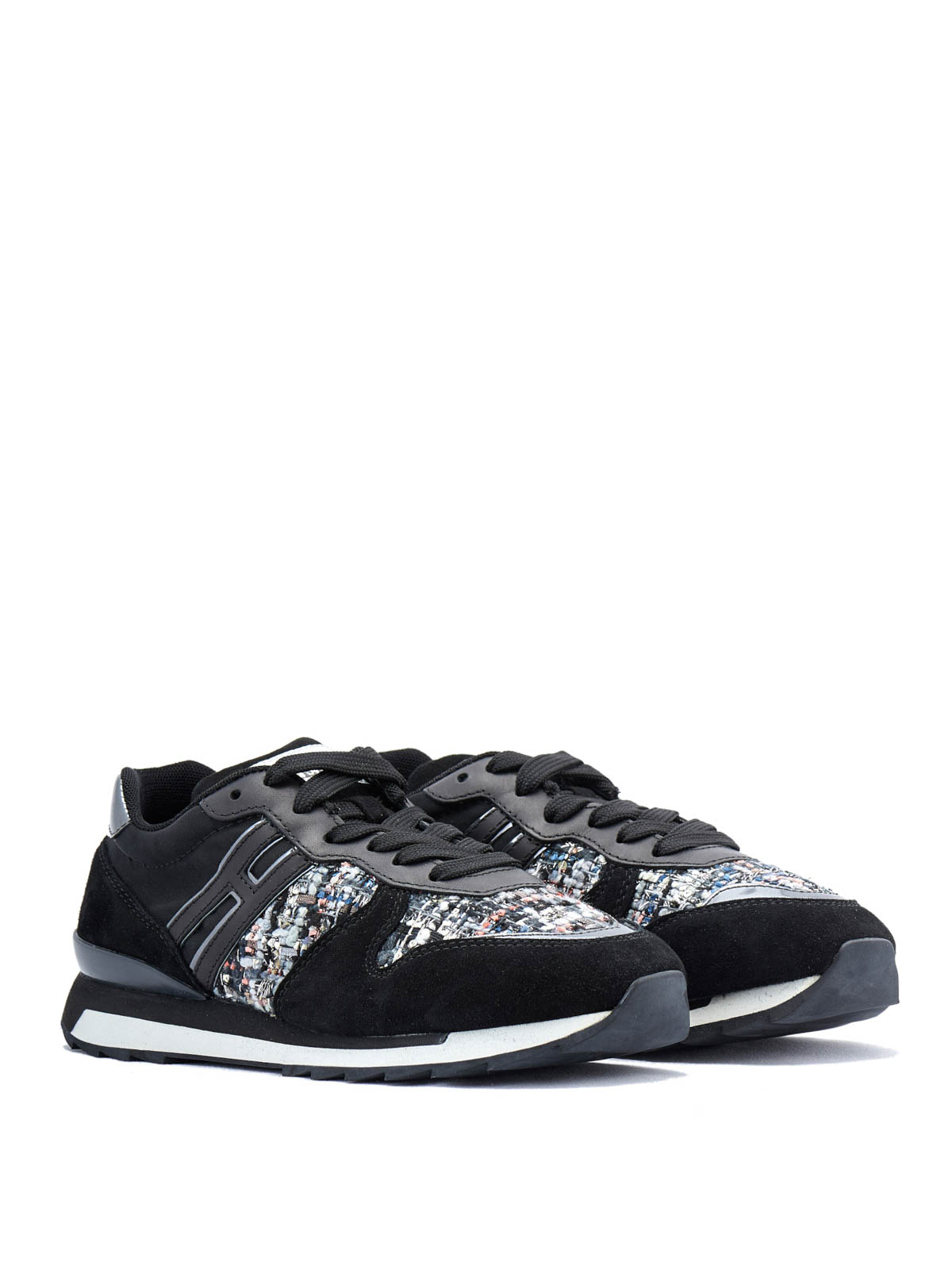 Chaussures de sport Hogan Rebel R261 Run suede mix sneakers HXW2610Q9019M90BZ1