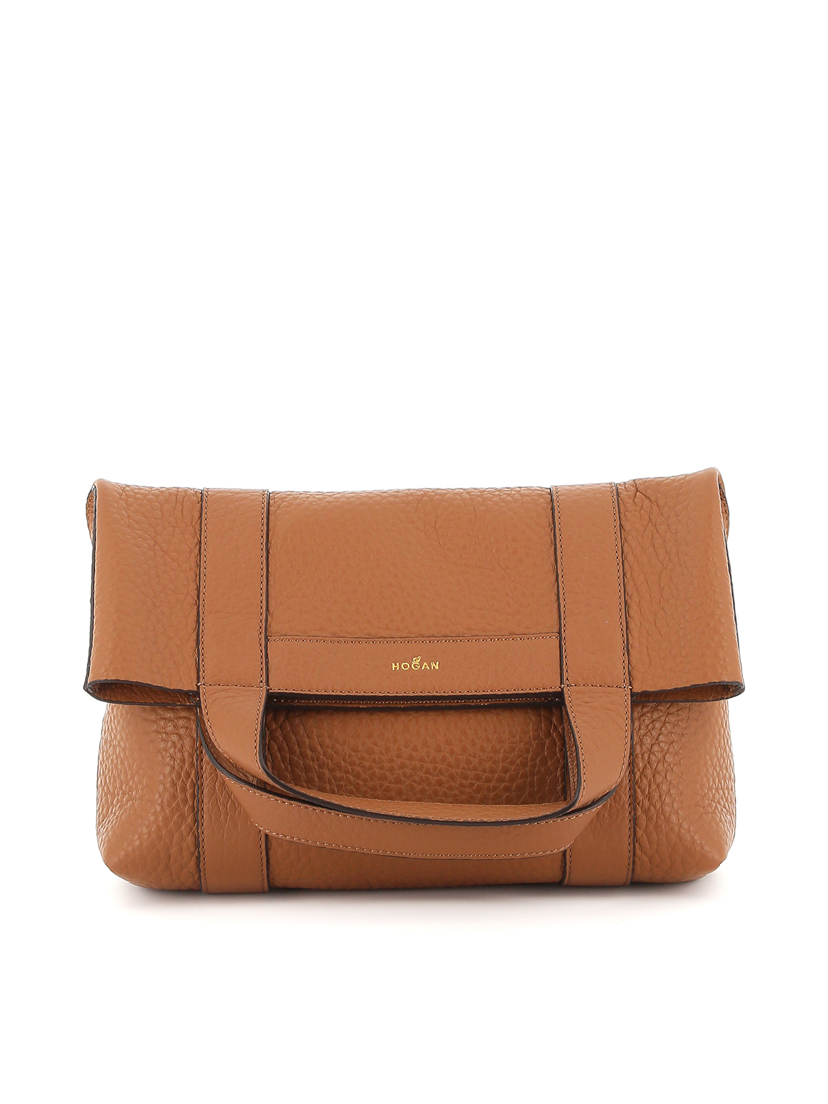 トートバッグ HOGAN GRAINY LEATHER SMALL TOTE BAG H-Bag Shopping Small grained leather tote bag - HOGAN - BLUE