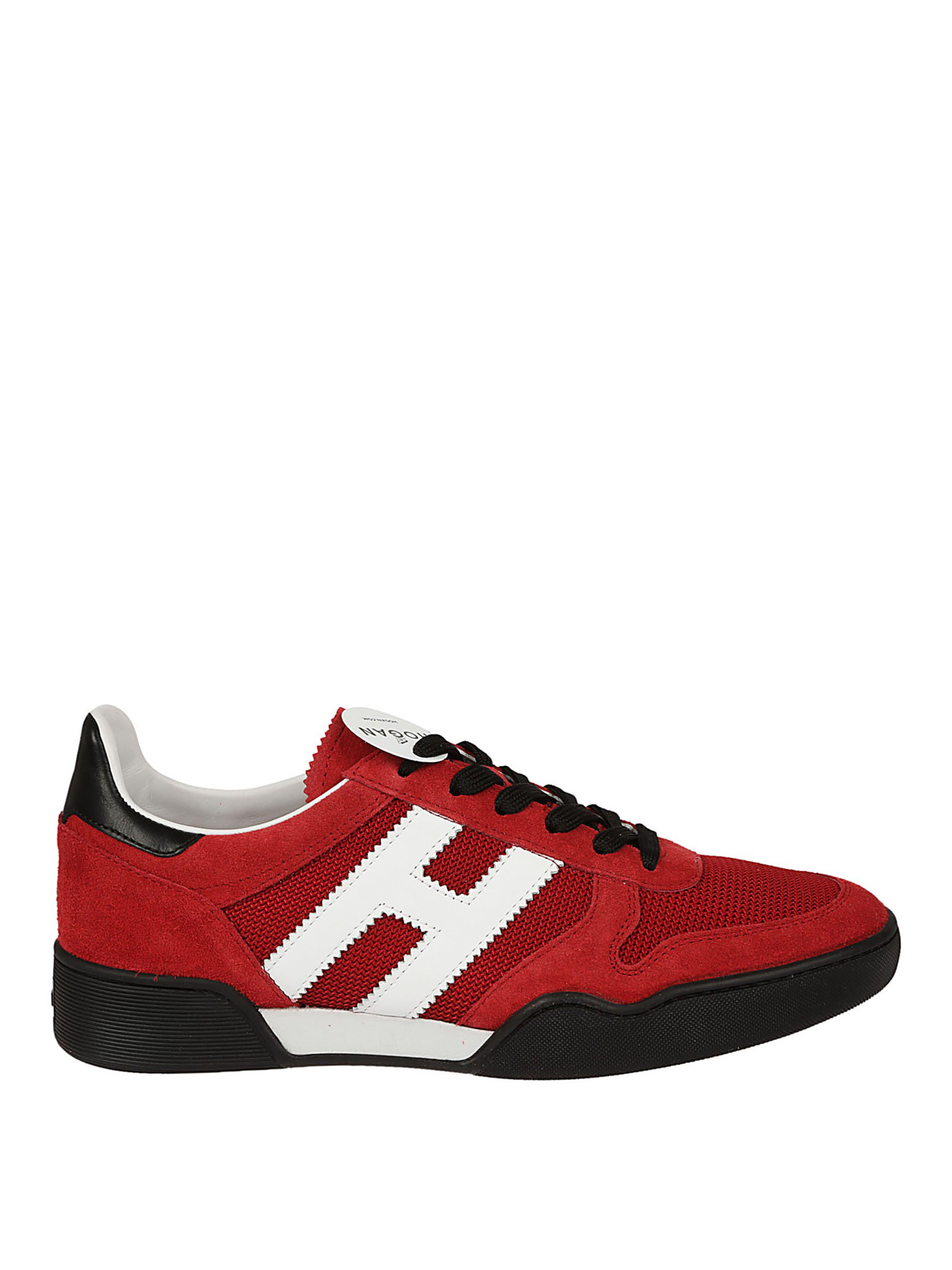 Hogan H357 red suede and mesh sneakers - Red|HXM3570AC40IPJ879Y