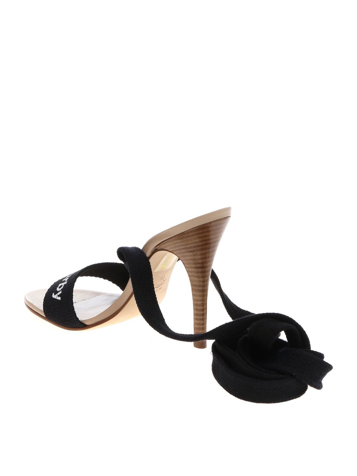 Shop Vivienne Westwood Holiday Sandals In Gray And Black In Negro