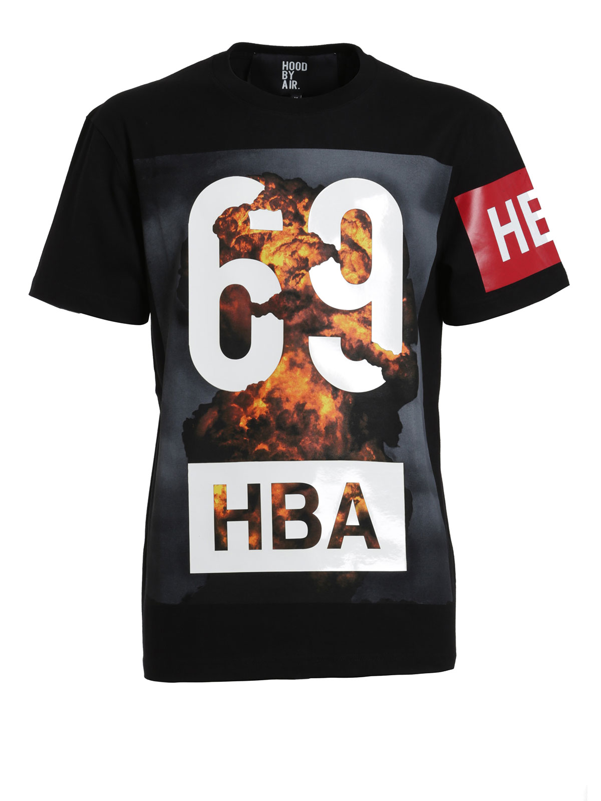 Tシャツ Hood by Air - Printed cotton T-shirt - HMAA001F150010061088