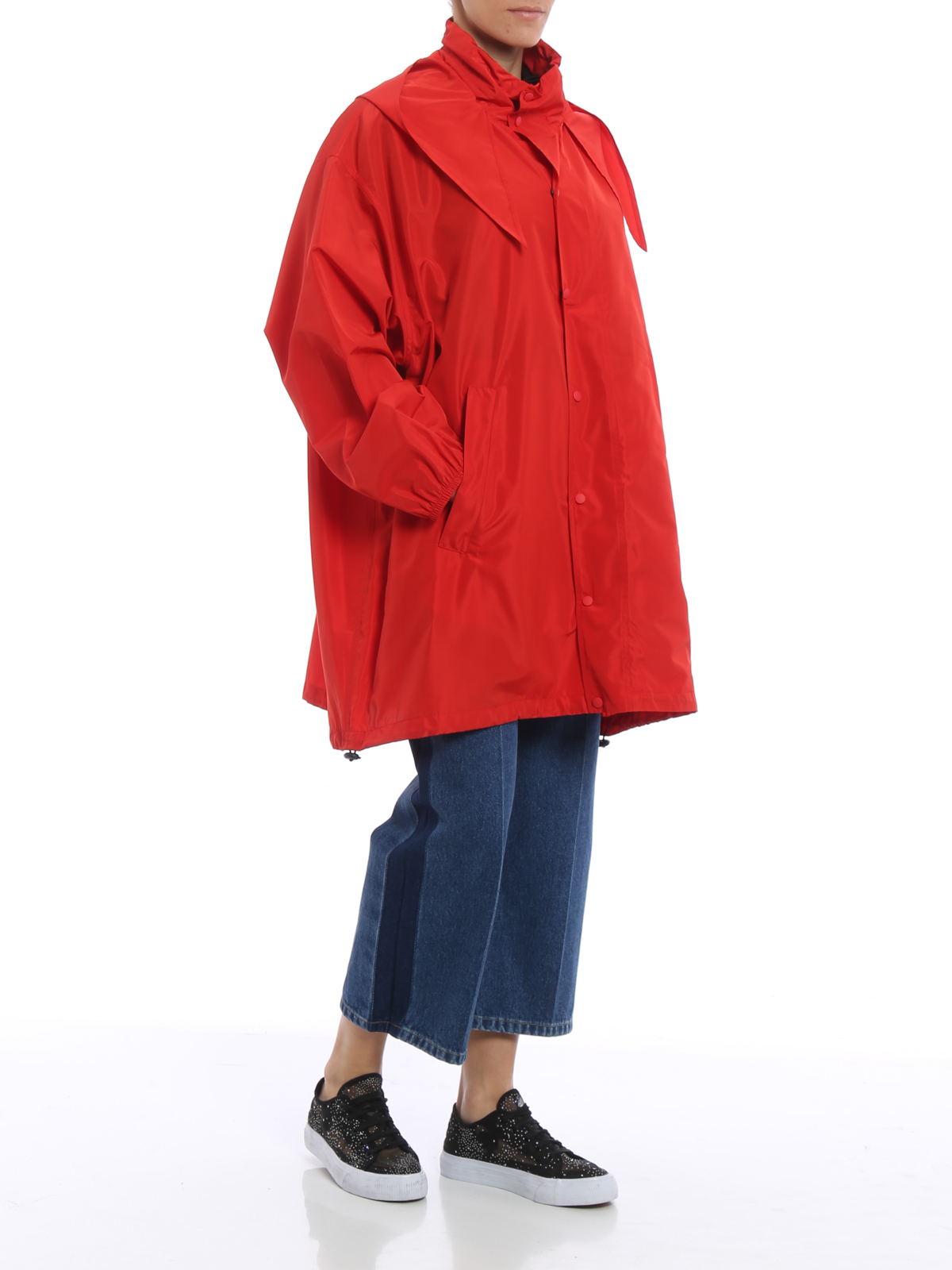 gift respekt Forespørgsel Short coats Balenciaga - Hooded waterproof short coat - 470792TVD136240