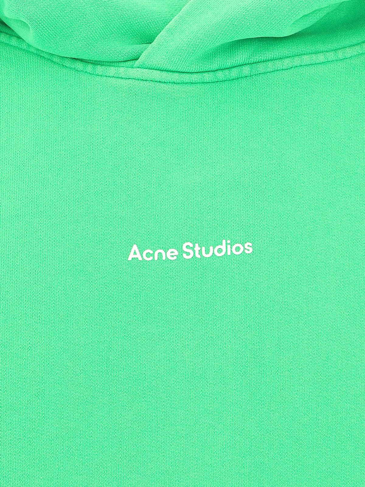 【人気グリーン、モックネックロゴ◎】Acne Studiosスウェット緑