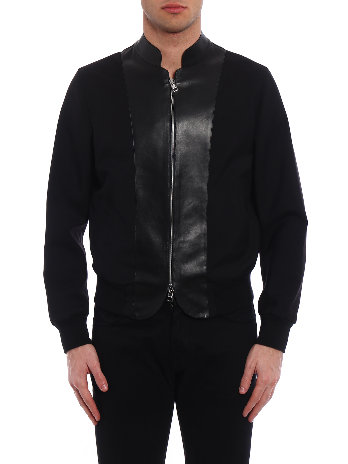 Alexander McQueen Black Polyamide Bomber main image 0