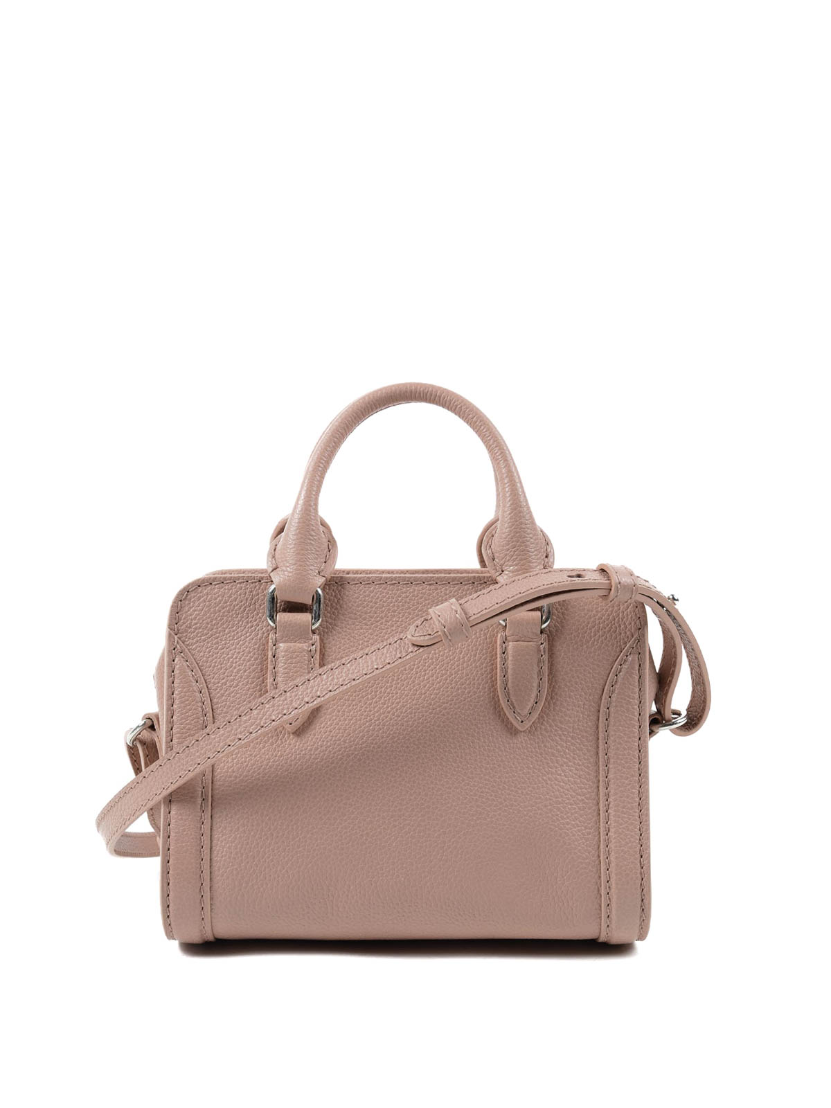 Alexander Mcqueen Skull padlock leather bowling bag|419781BPT0N5900 Alexander Mcqueen Skull padlock leather bowling bag|419781BPT0N5900