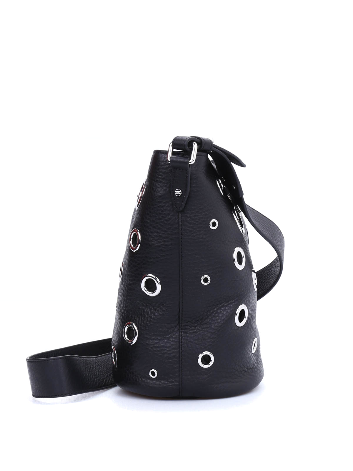Alexander Mcqueen Metal eyelets bucket bag|412631R5B031000