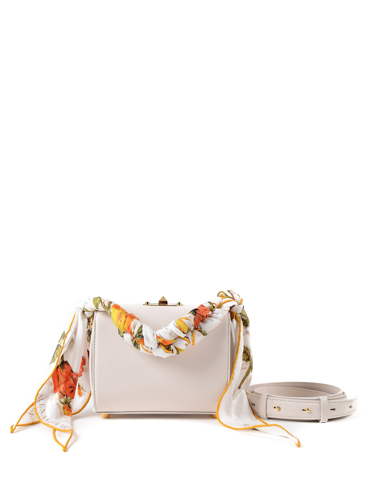 Alexander Mcqueen Box Bag 19 scarf detail cross body|506160DZP3M9095