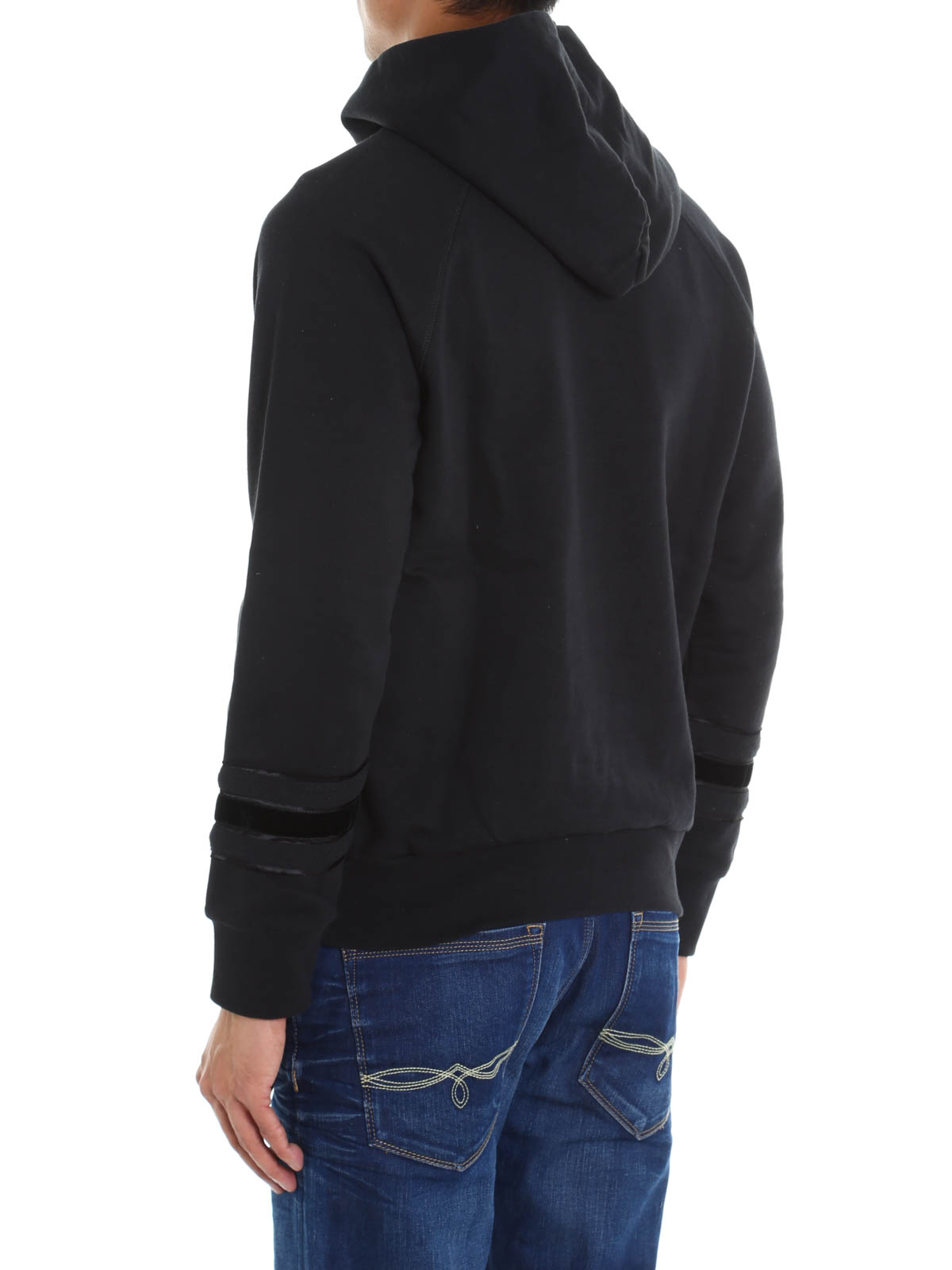 Burberry Velvet EKD Zip-Up Sweatshirt