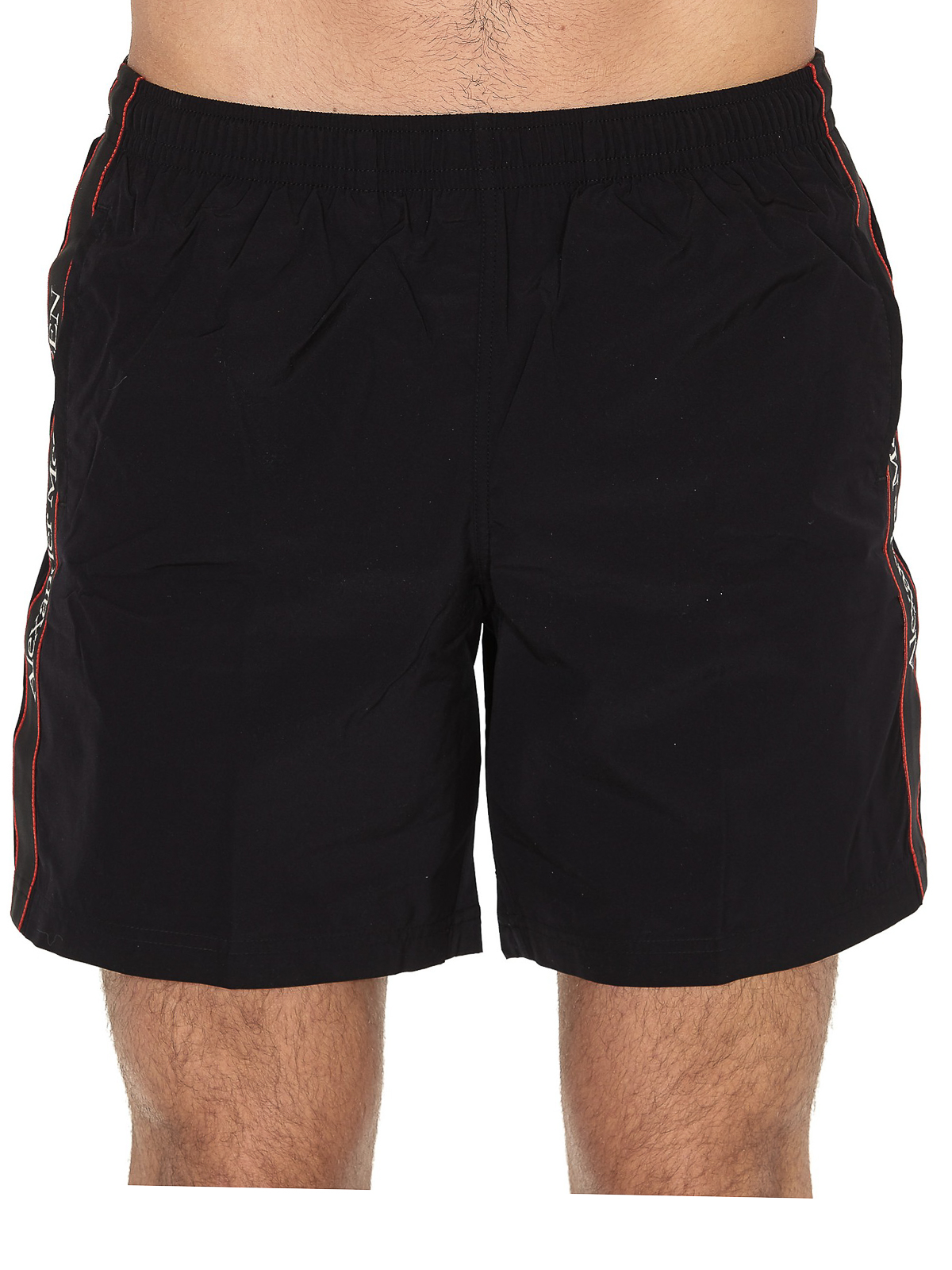 Acclaim Cairns Atlantic Print Men's Swim Trunks - Slim Fit Boxer Style - Nylon Lycra (Purple Blue)
