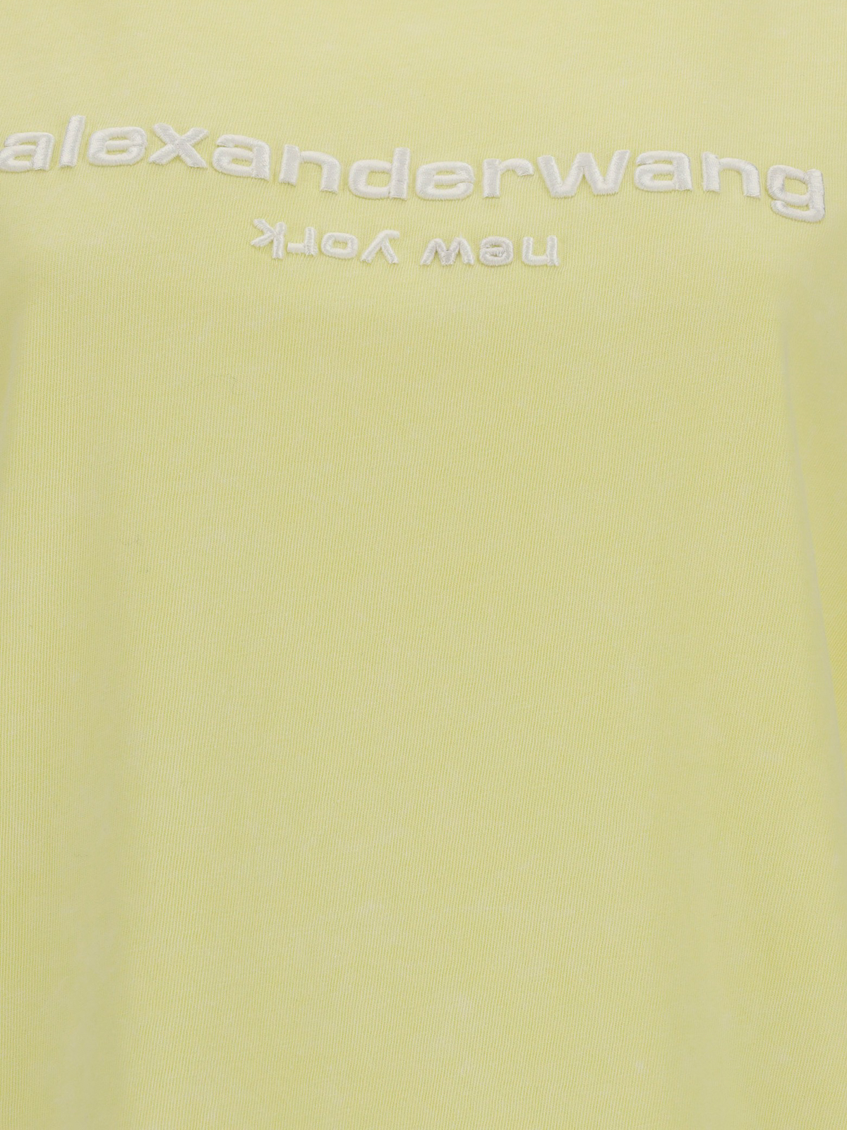 Alexander Wang Logo embroidery T-shirt - Yellow | UCC1211030743