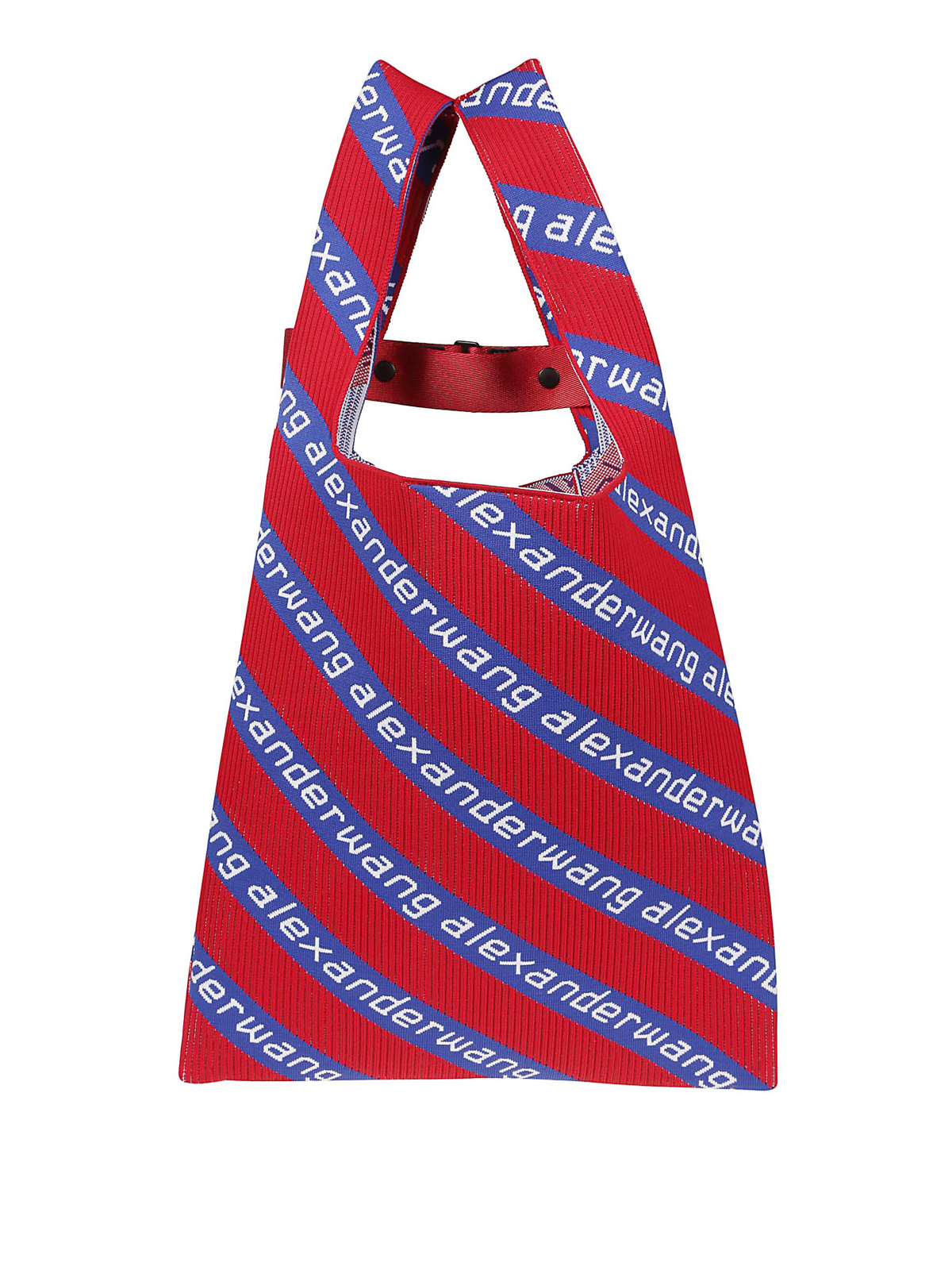 Totes Wang - Logo knit jacquard shopping bag - 2049T0689T987