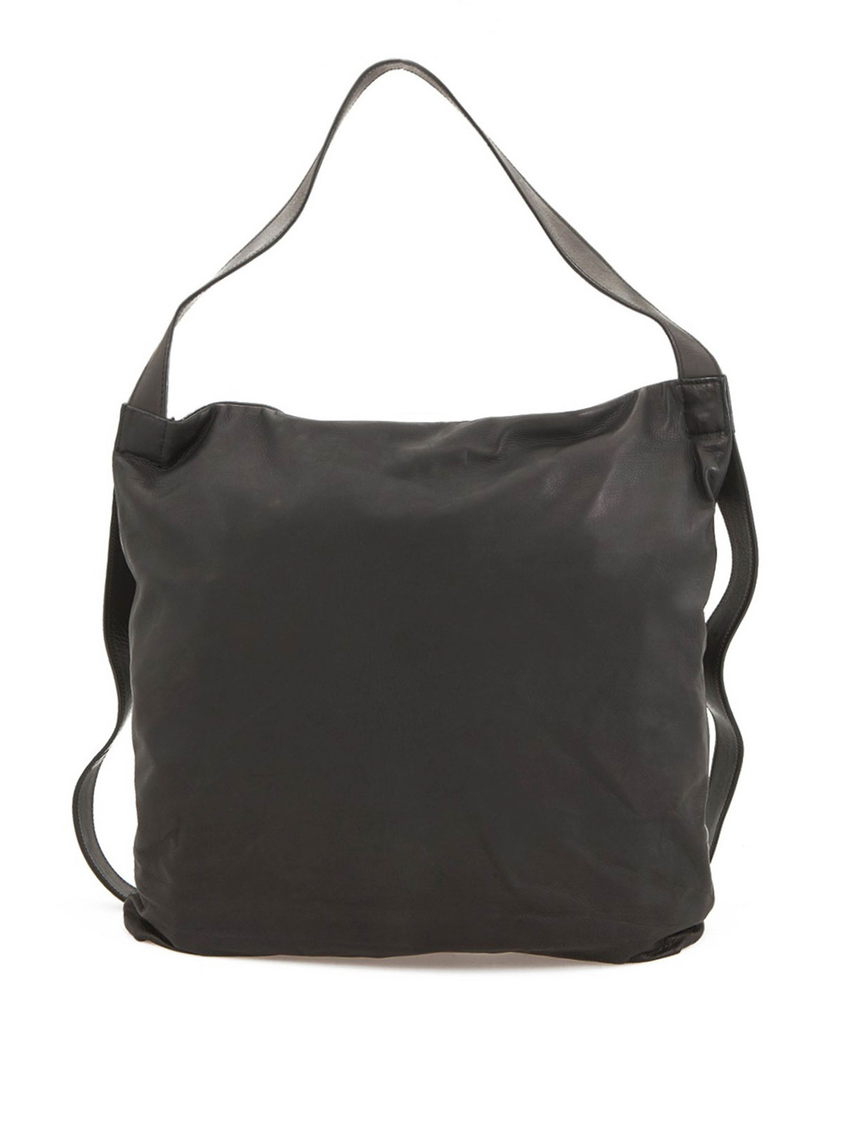 Ann Demeulemeester Leather shoulder bag - Black