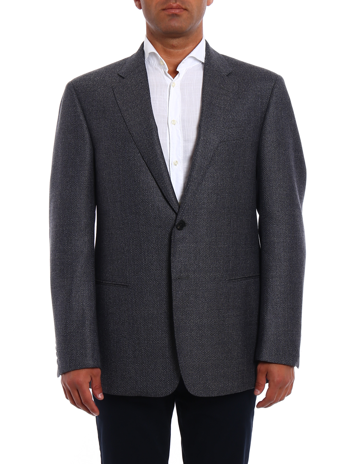 Blazers Armani Collezioni Jacquard wool and cashmere blazer ZCGGC0ZC637620