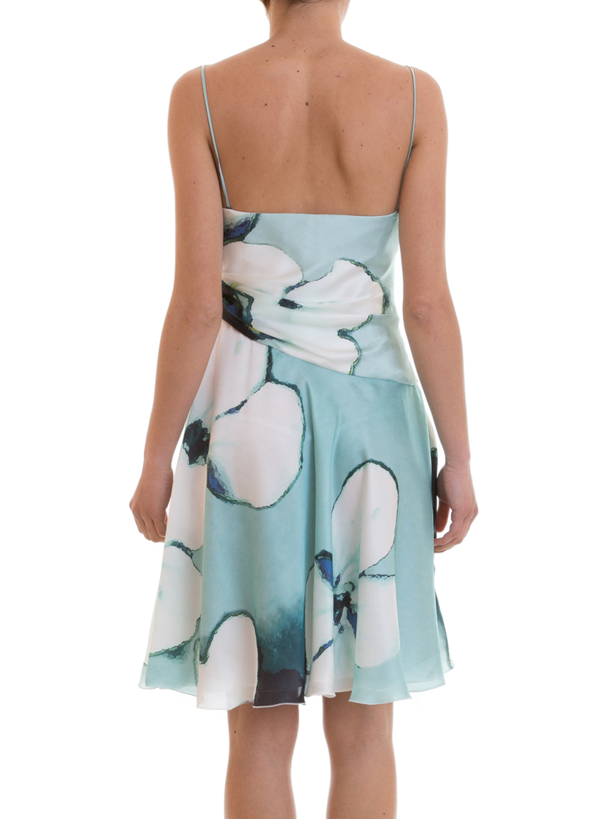 armani collezioni silk dress Armani Collezioni by Giorgio Armani  2009. Long ivory silk dress with  pleated tiers. Italian size 42