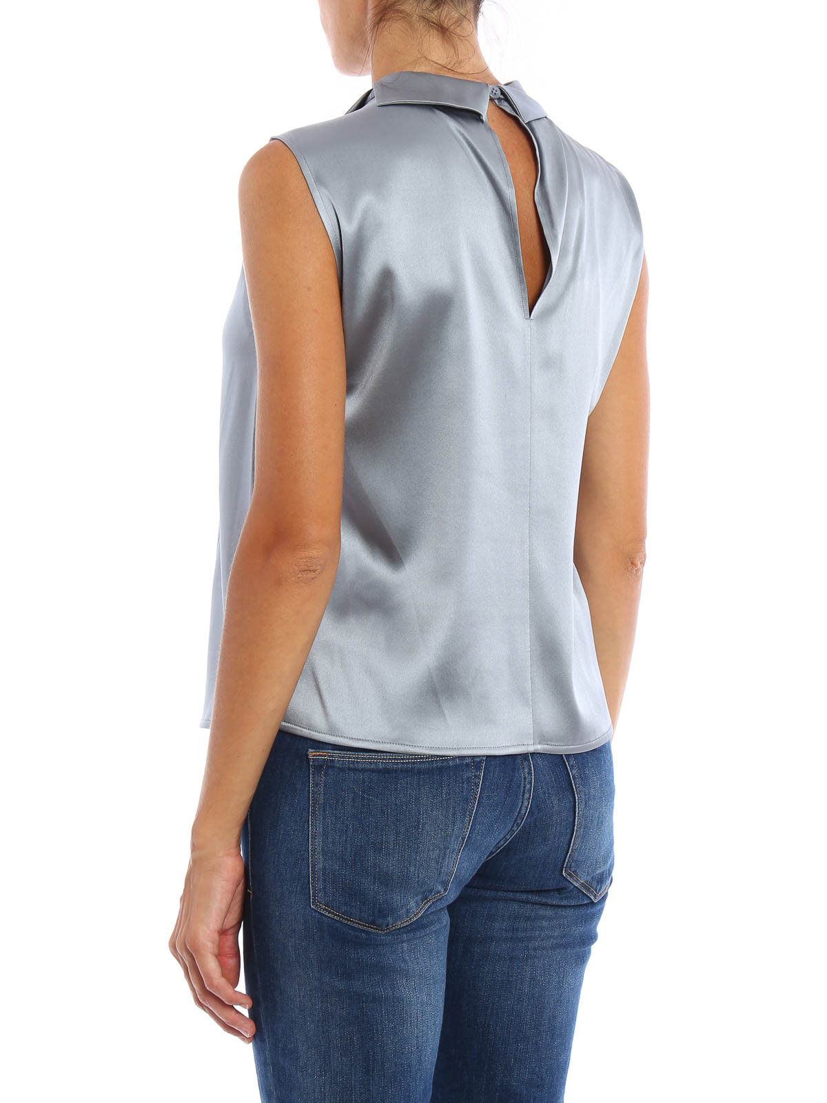 Armani Collezioni Darts detailed silk tank top|UMH13TUM301612