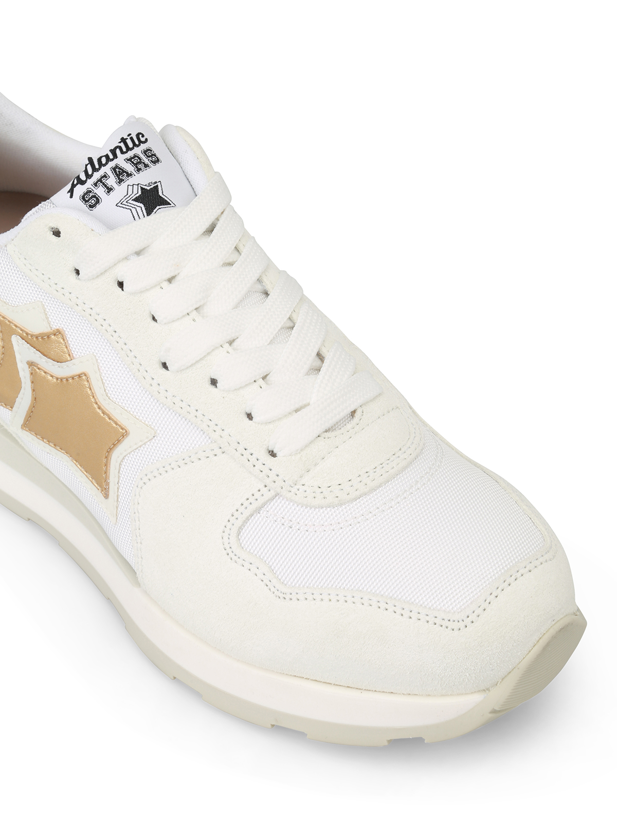 Trainers Atlantic Stars - Vega white and gold sneakers - VEGABO86B
