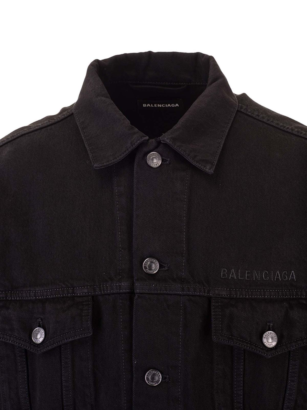 デニムジャケット Balenciaga - デニムジャケット - 黒 - 643804TDW141105