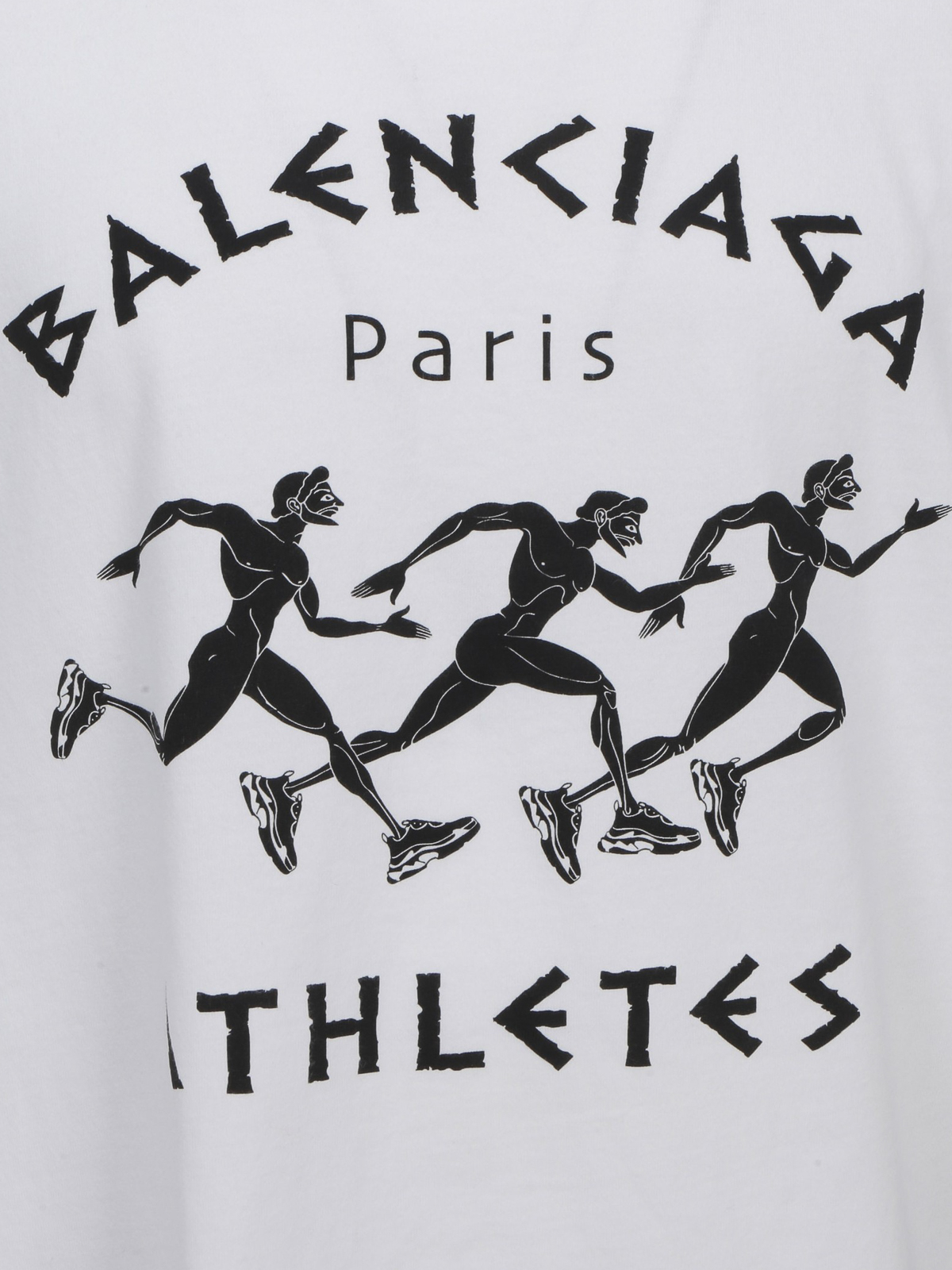 T Shirt Balenciaga Paris Camiseta Balenciaga Hombre Blanca Metal