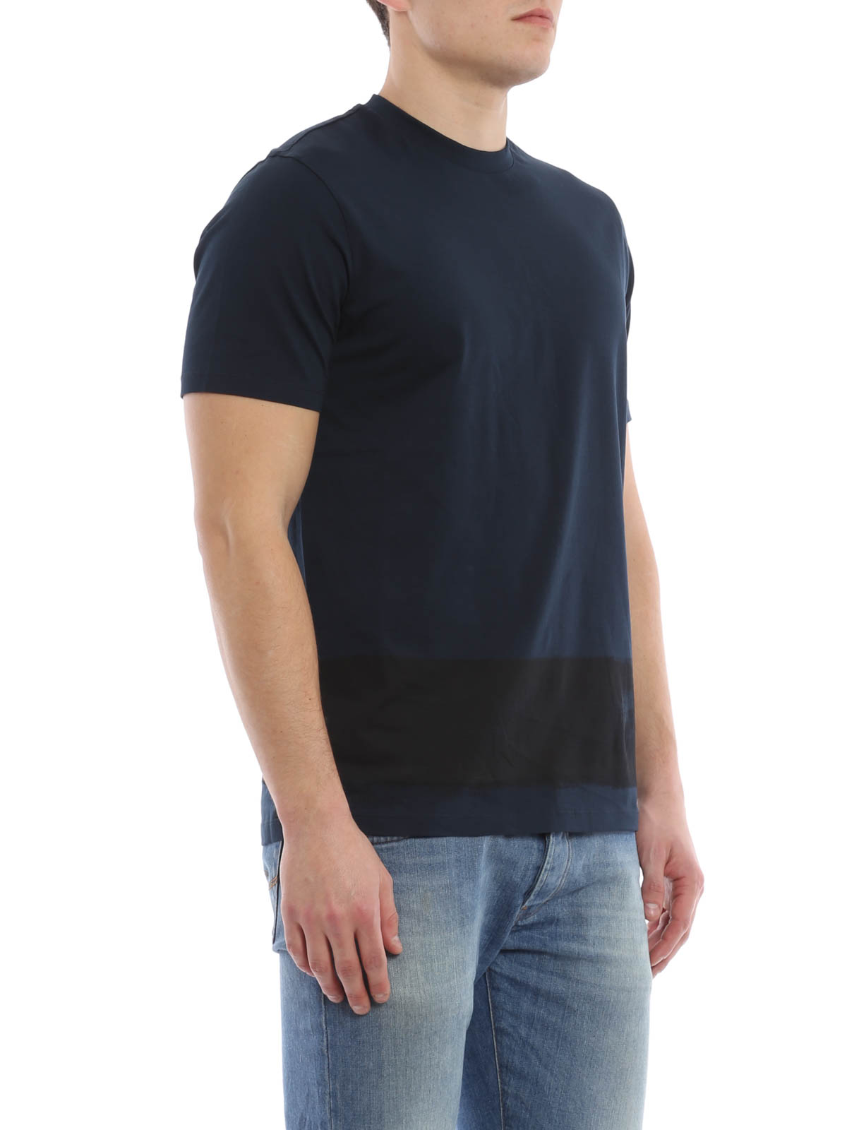 Balenciaga Printed T-shirt - ダークブルー|412677TQK141165