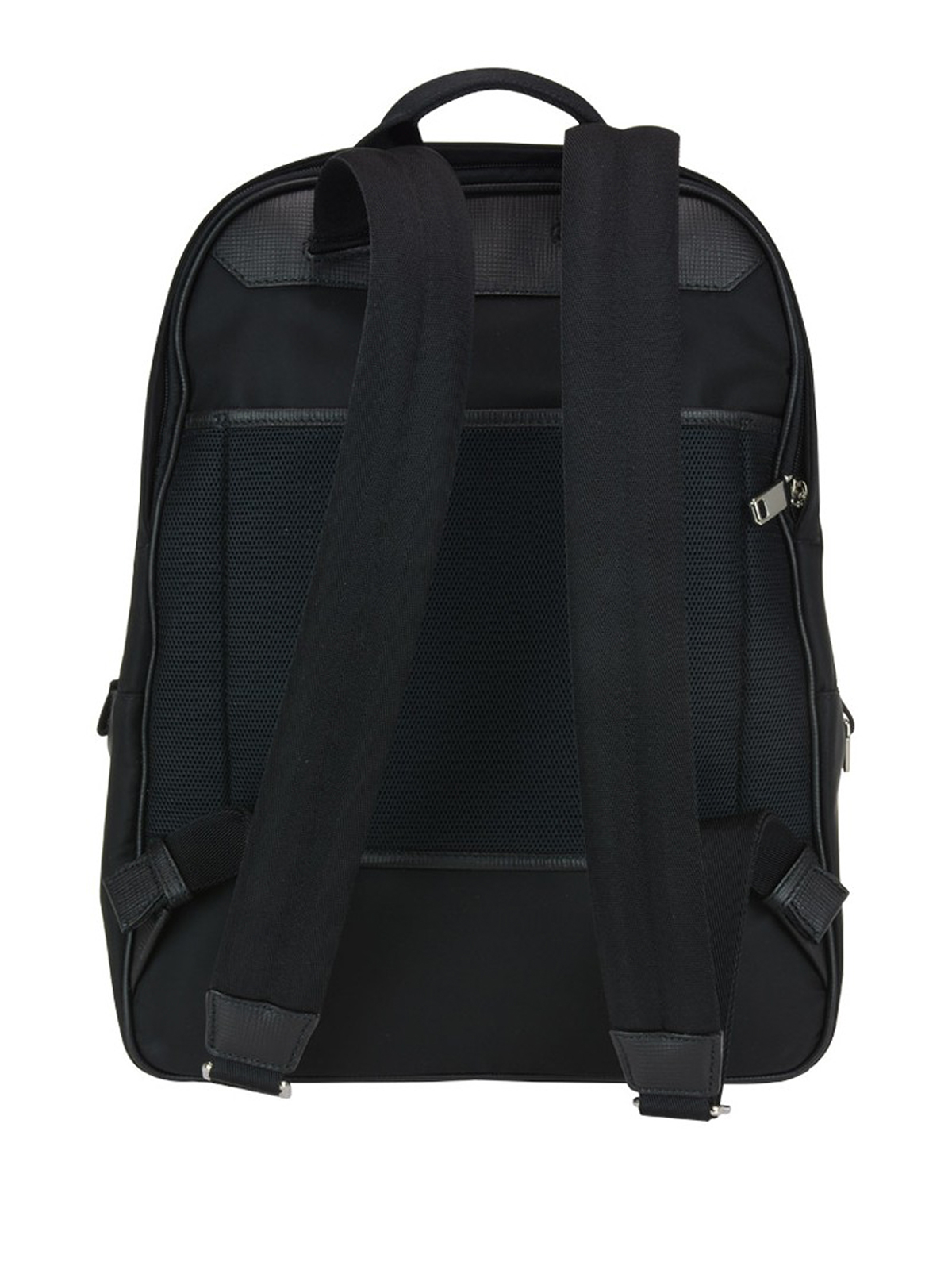 M black nylon backpack