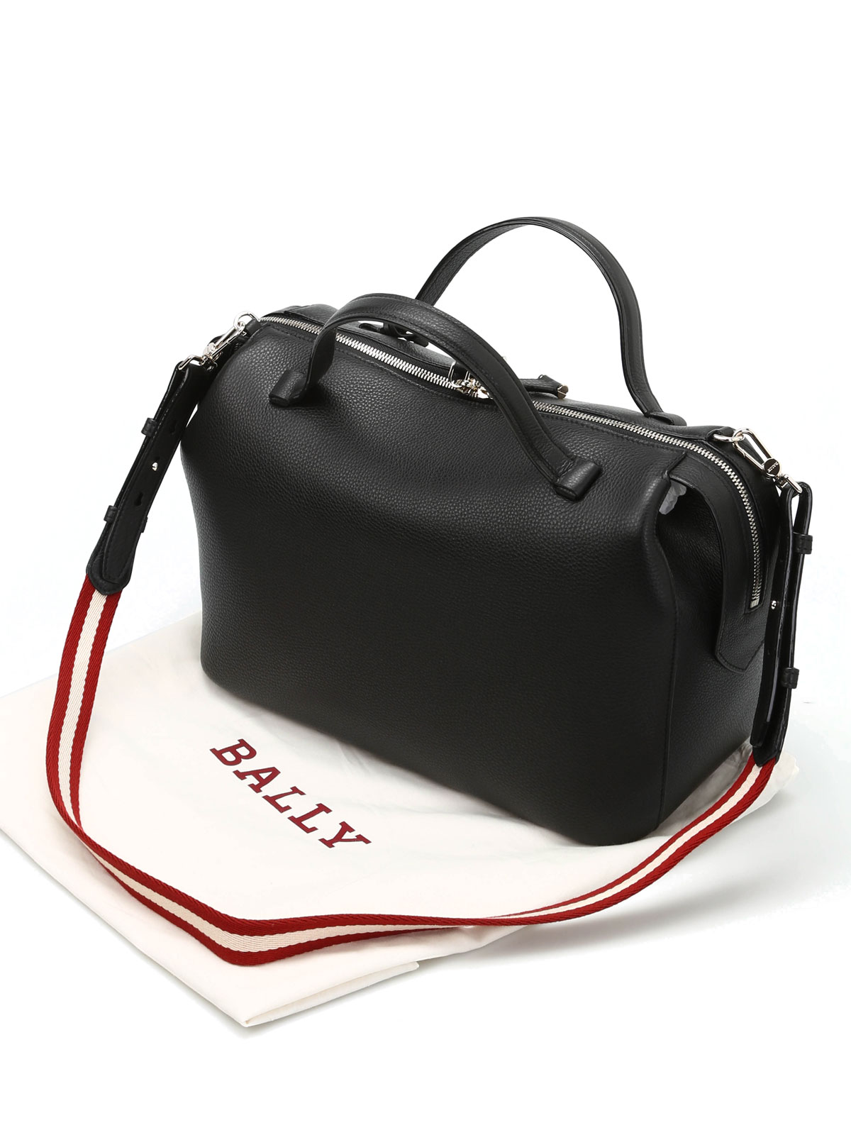 Leather bowling bag