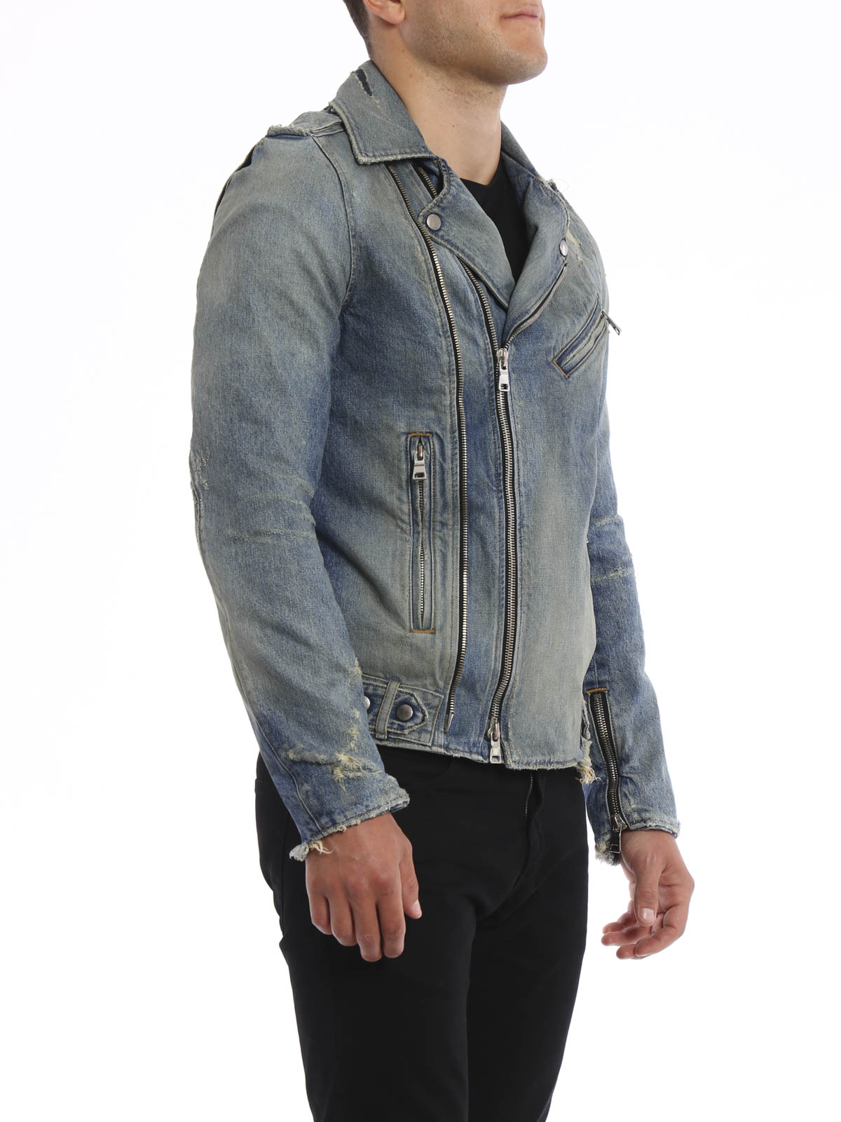 jacket - Biker-inspired denim jacket S6HT245D428D155