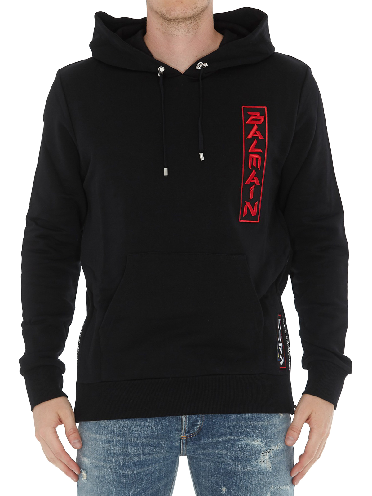 トップス balmain hood sweater トップス balmain hood sweater Balmain logo-embroidered