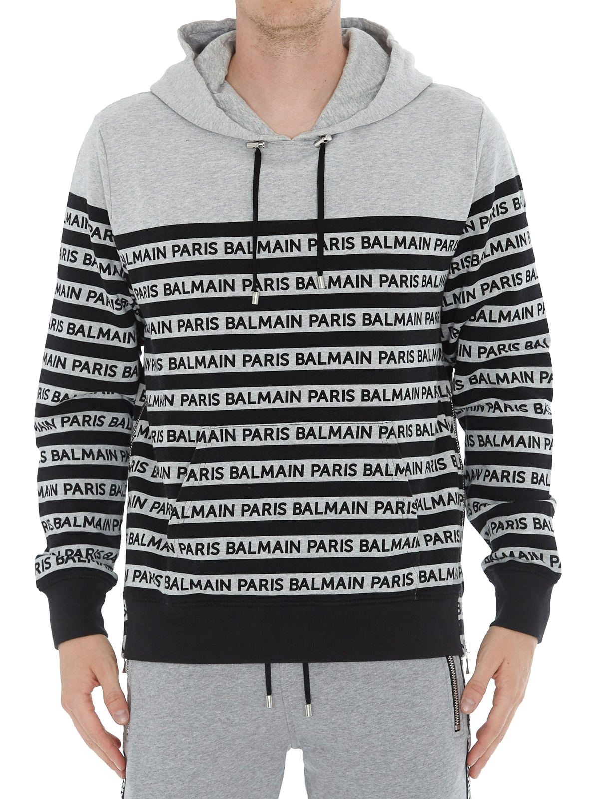 Arbejdsløs Fjord Monopol Sweatshirts & Sweaters Balmain - Logo lettering hoodie - SH13642I103YAE