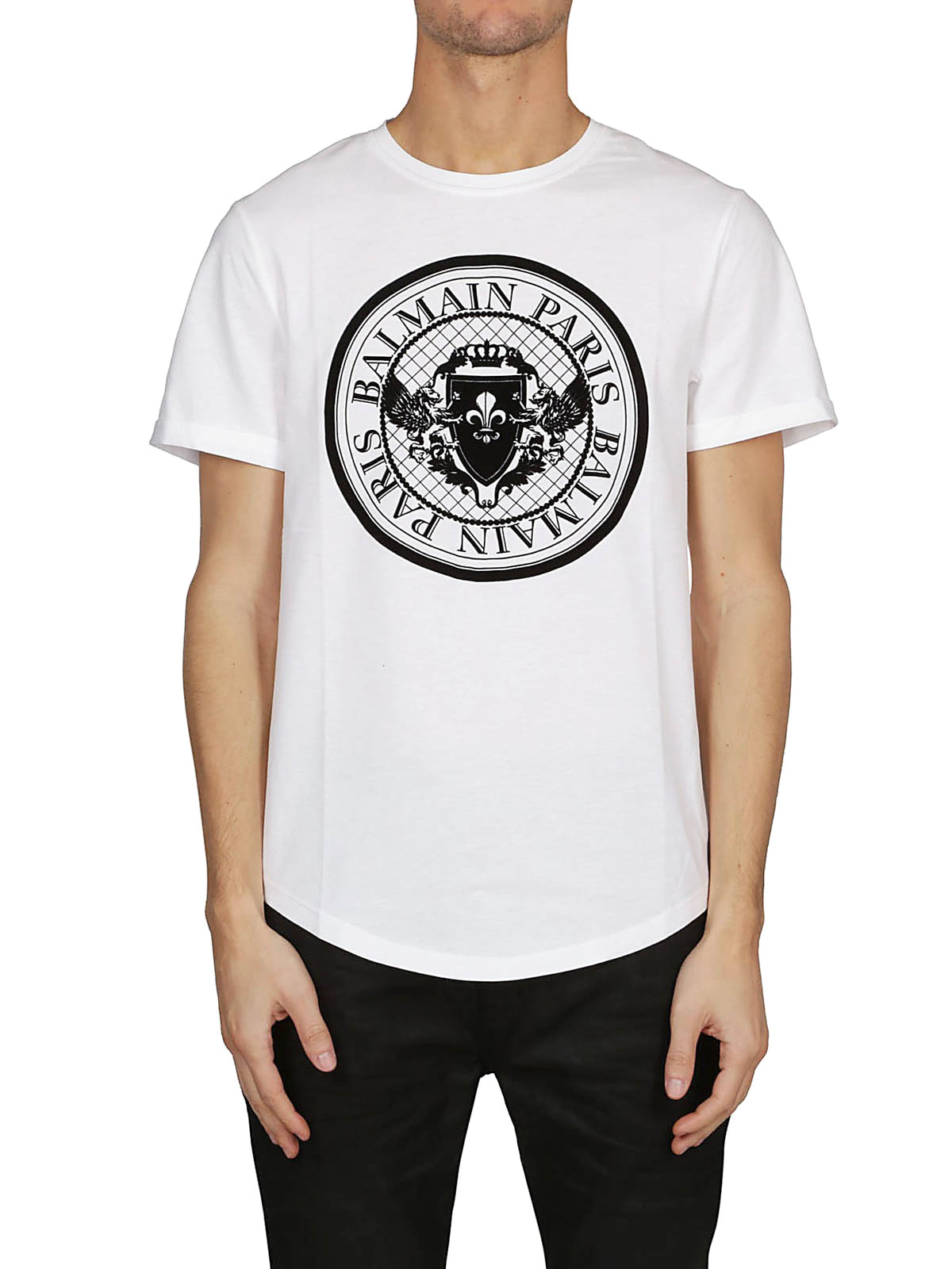 Balmain Tシャツ - 白 - ホワイト | RH11135I064GAB | THEBS