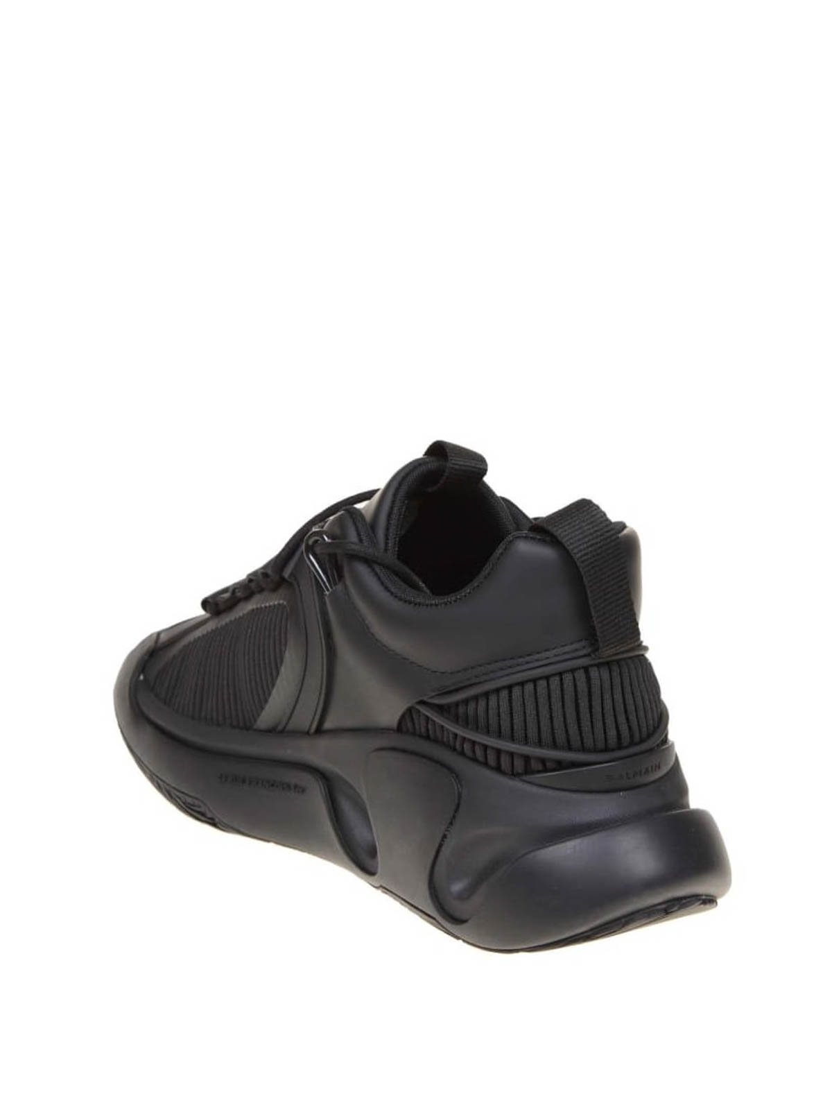 Balmain B-Runner smooth leather sneakers - Black|UM0C240LSSH0PA