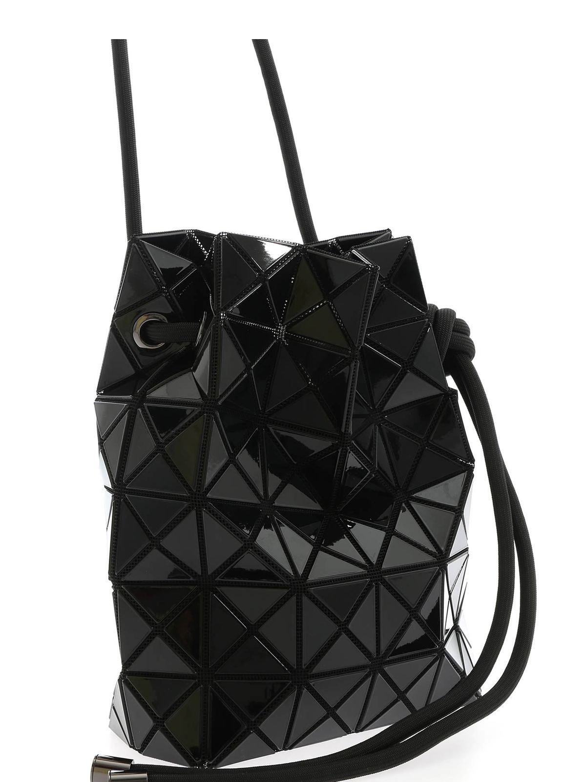 Bao Bao Issey Miyake Geometric-Pattern Faux-Leather Shoulder Bag