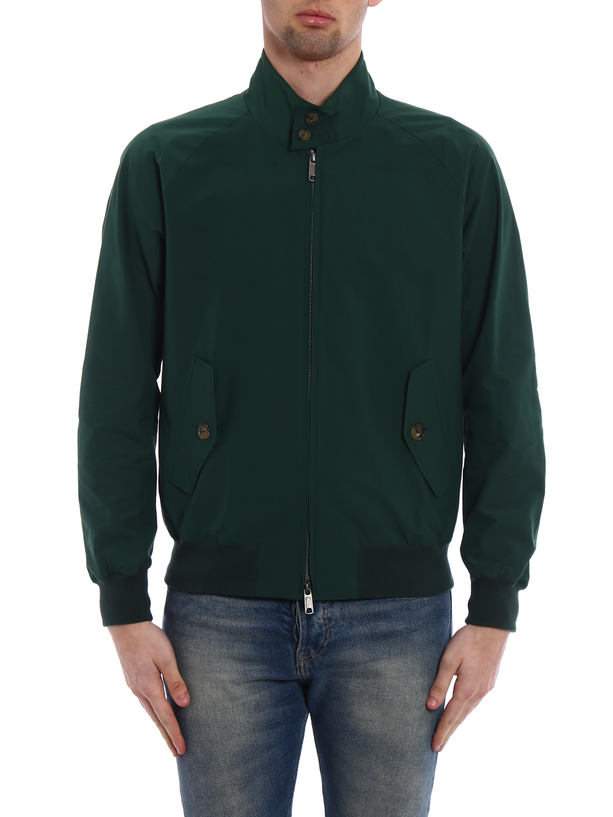 Shop Baracuta G9 Green Harrington Jacket In Verde