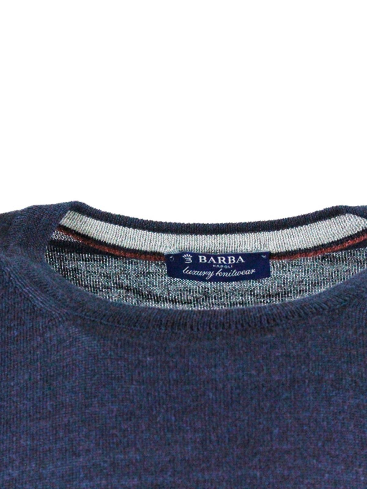Shop Barba Crewneck Sweater In Blue