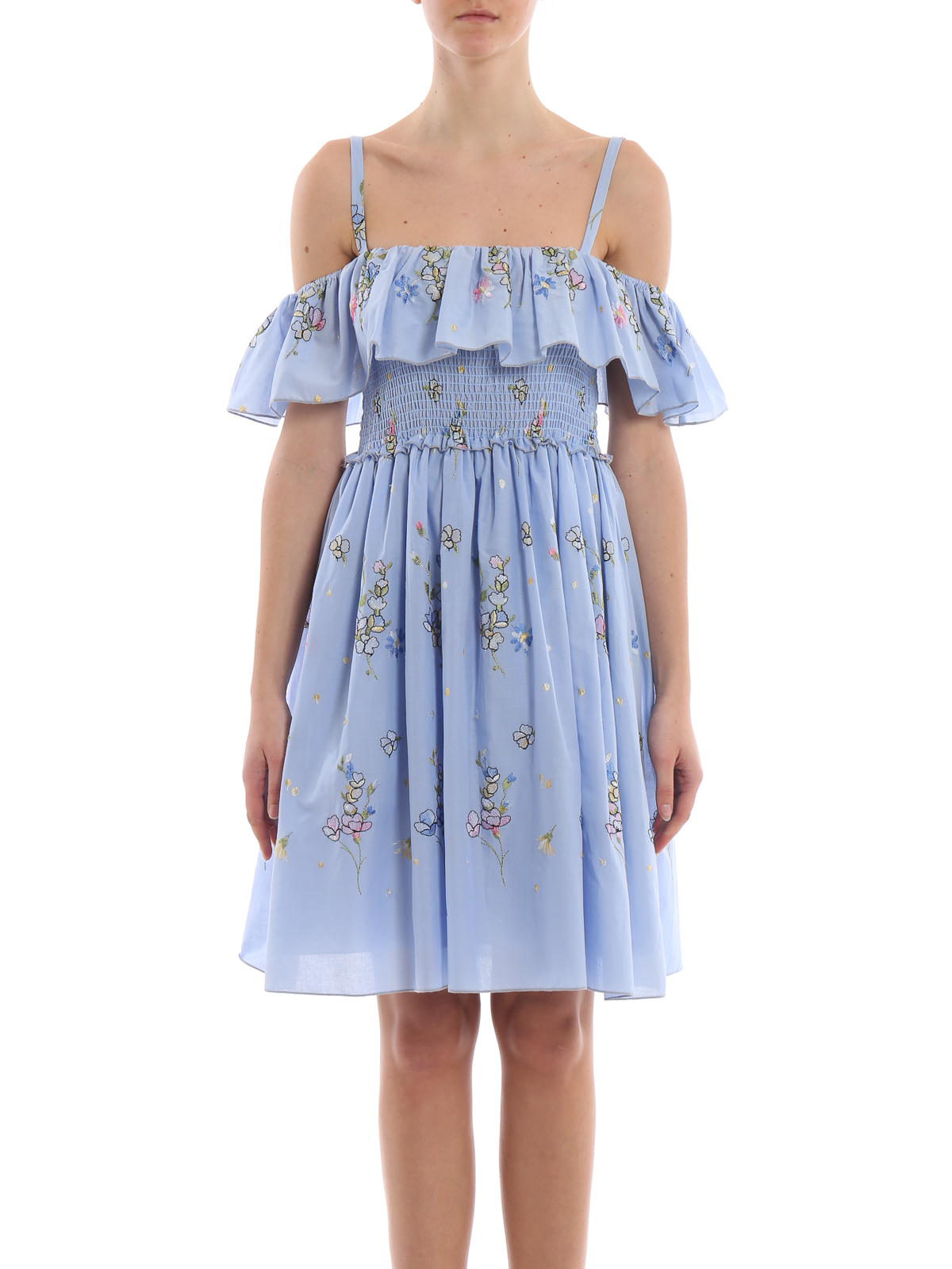 sachin and babi light blue dress Reece Sky Blue Embroidered Dress