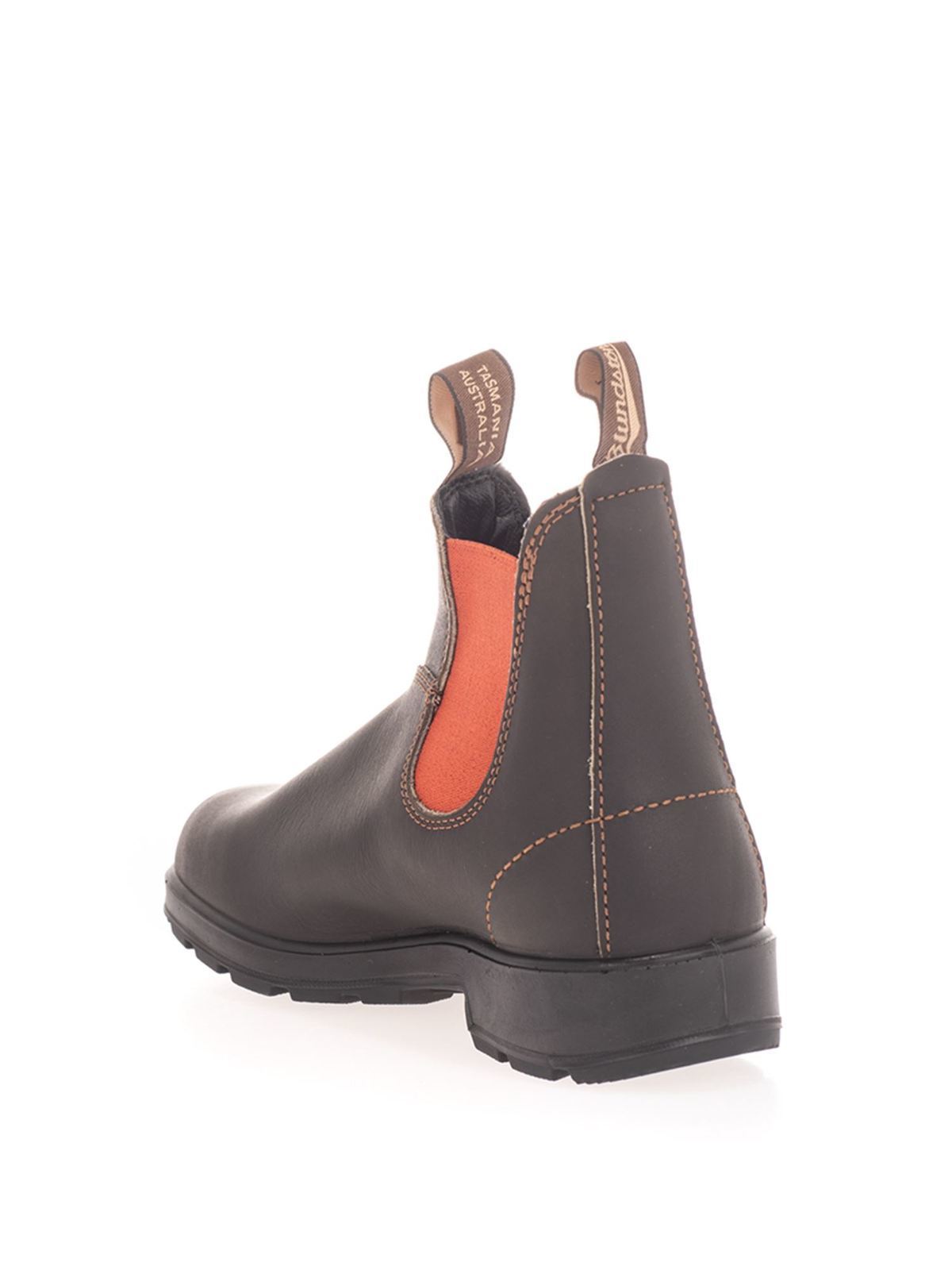 Shop Blundstone Elasticated Inserts Ankle Boots In Brown
