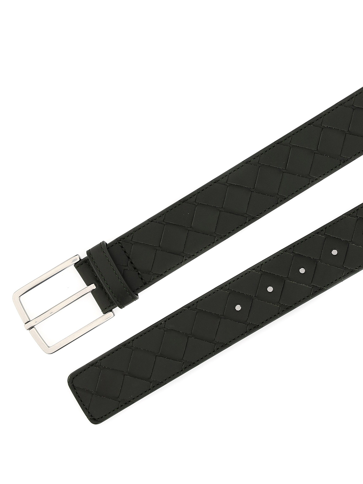 Bottega Veneta Intrecciato leather belt Men 609182VCPQ33203