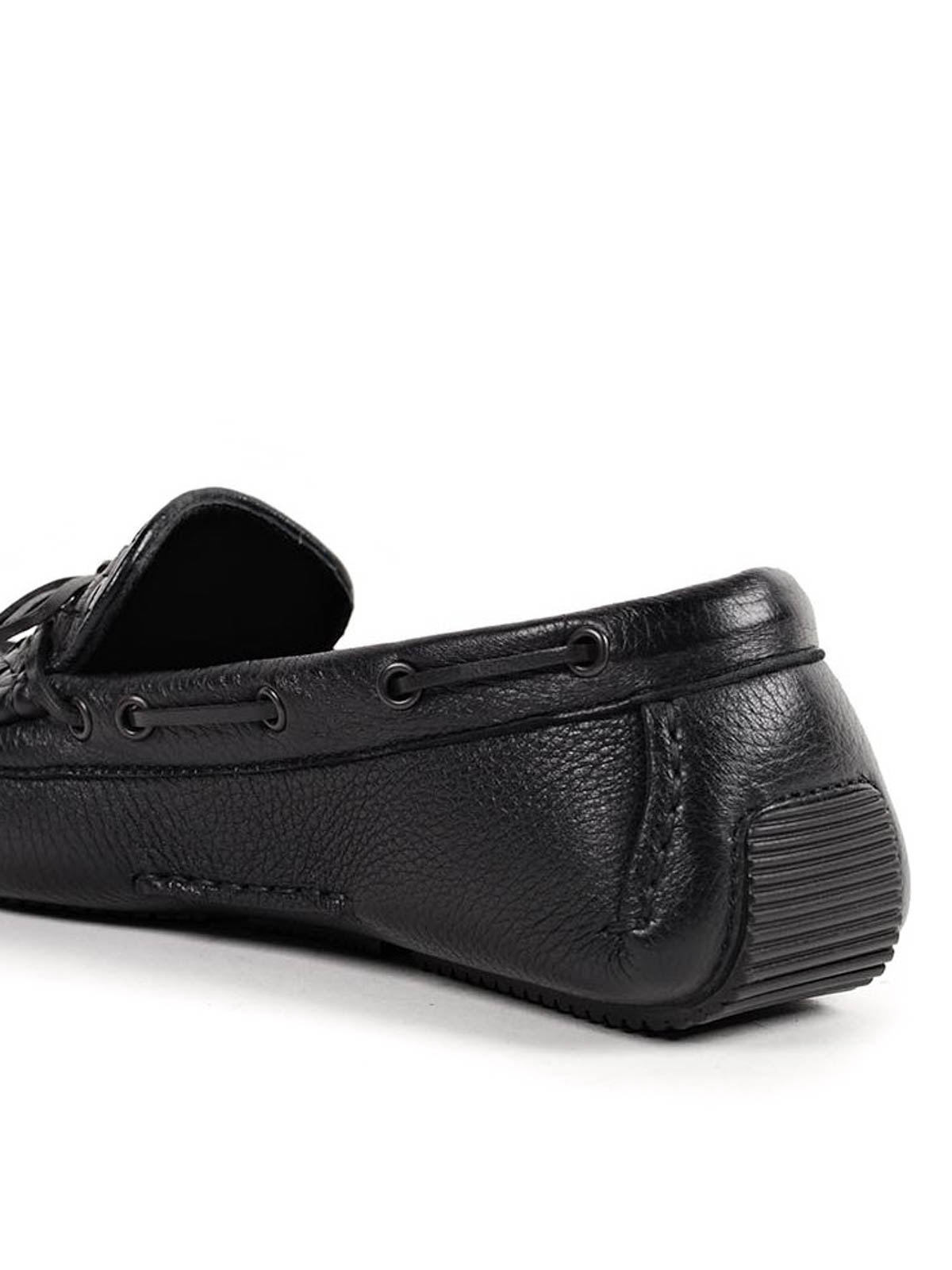 Bottega Veneta Black Suede Woven Driving Loafers Bottega Veneta Woven suede loafers - Brown - Men|308160VFCA12006 main image 4