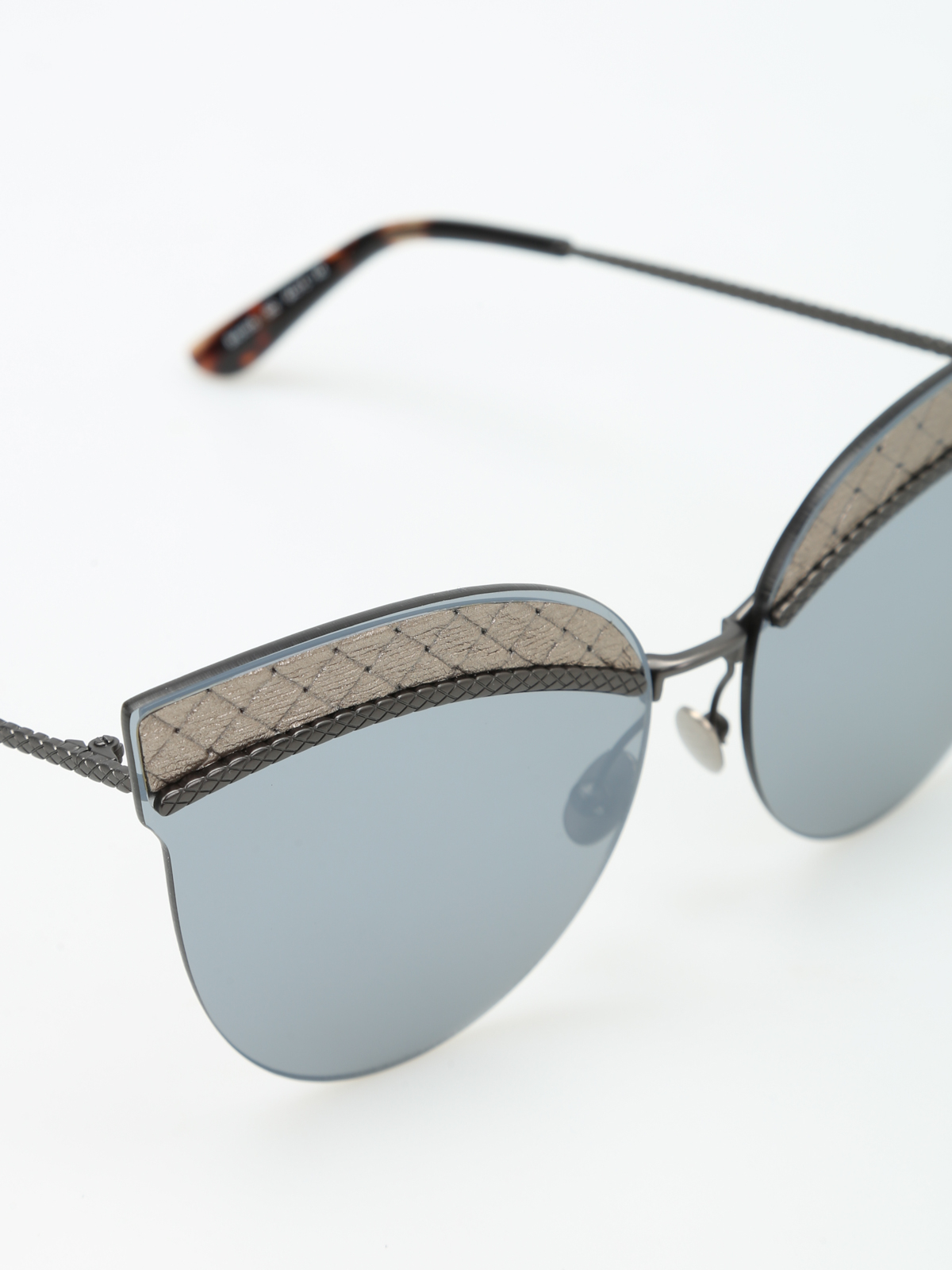 Bottega Veneta leather sunglasses New UNISEX Bottega Veneta BV1351S 001 Sunglasses - US main image 2