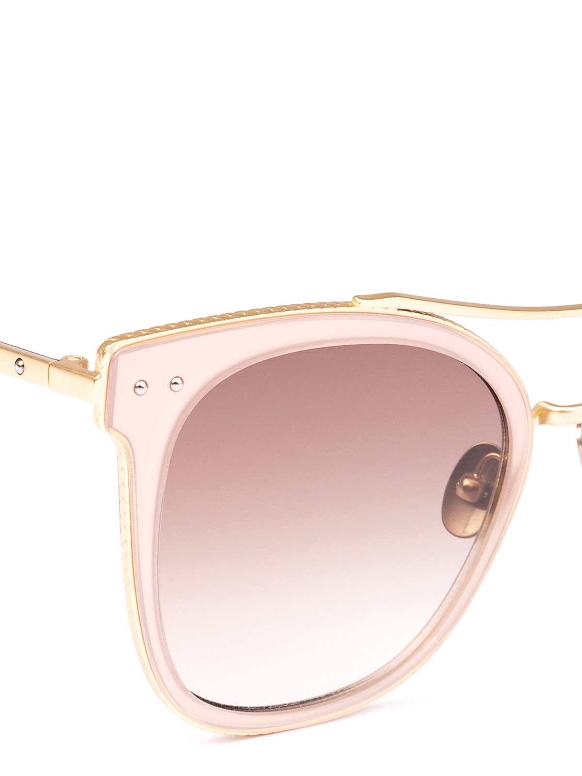 Bottega Veneta Blush Pink Sunglasses New Bottega Veneta Glasses 2025 - EuroOptica™ NYC main image 2