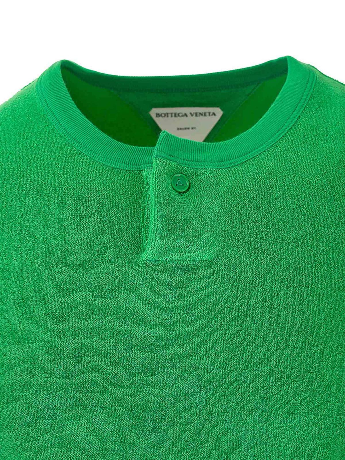 Bottega Veneta Green Crewneck T-Shirt