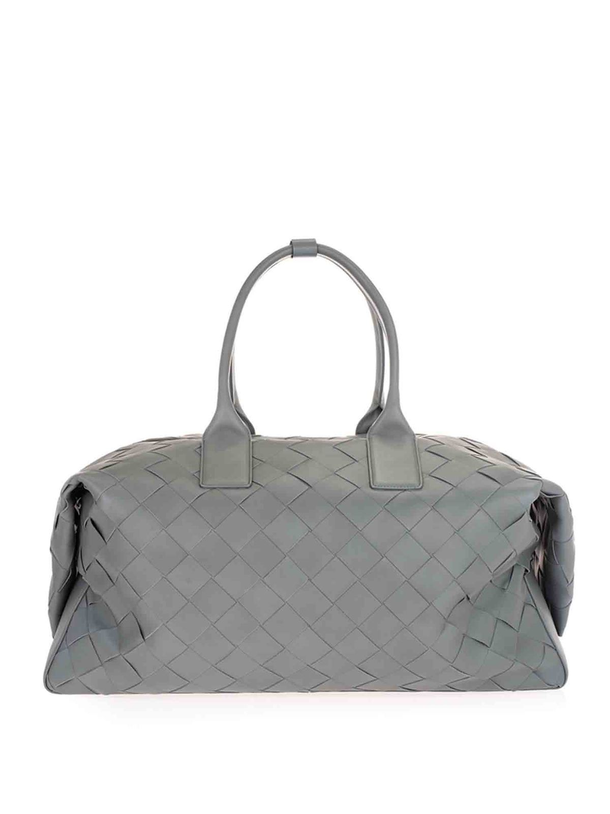 Bottega Veneta Intrecciato Tote Bag in Gray