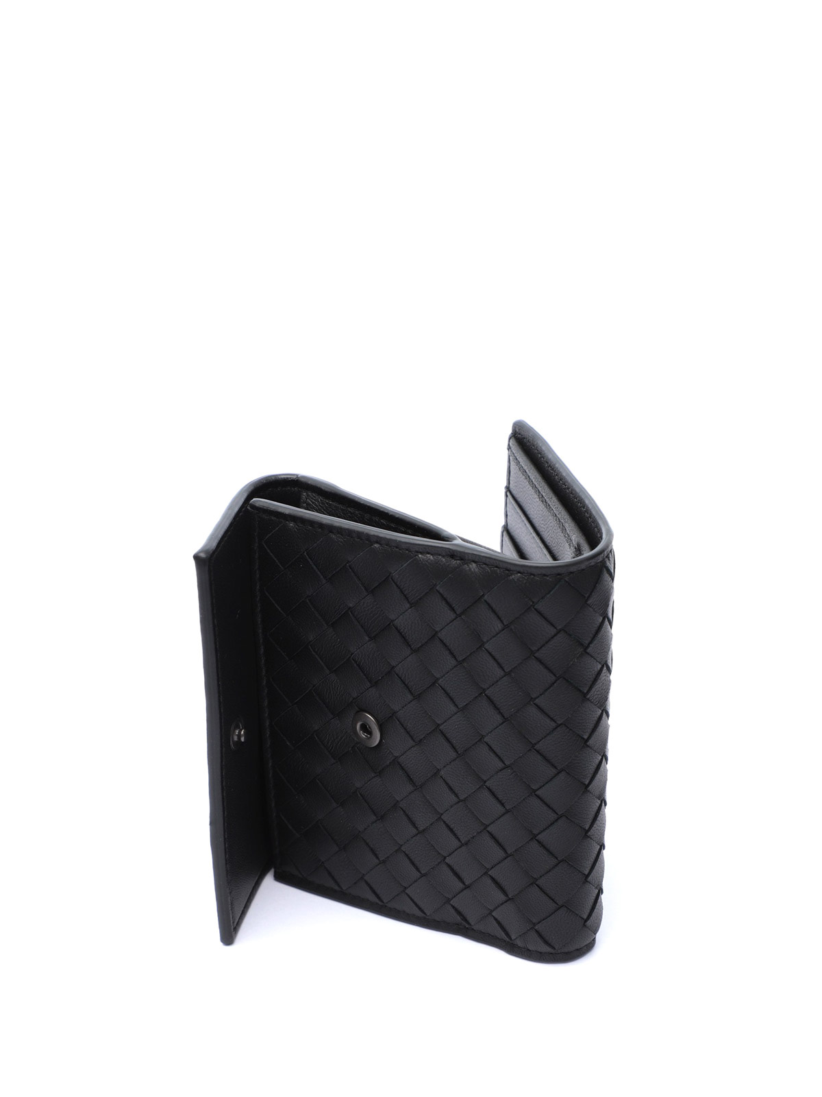 BOTTEGA VENETA Intrecciato pebbled-leather wallet, Sale up to 70% off