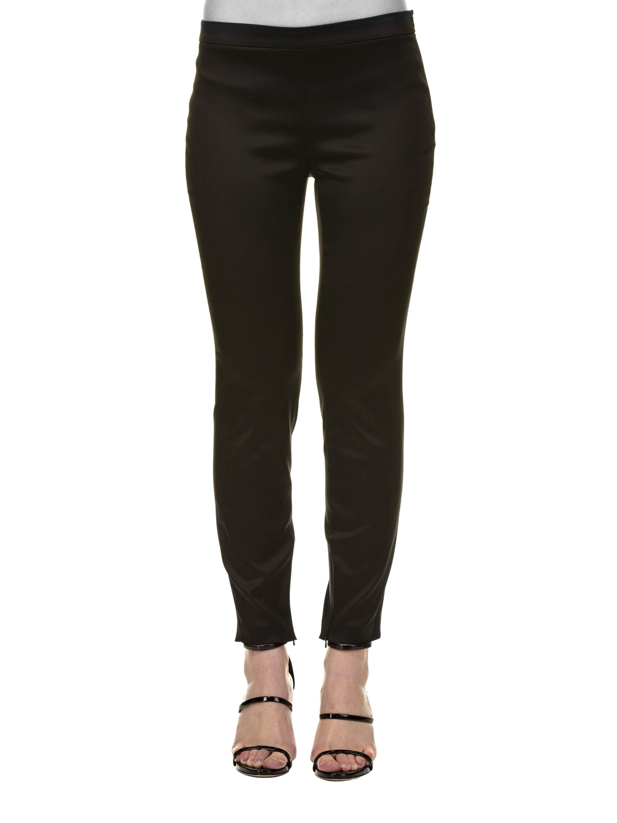 Casual trousers Boutique Moschino - Black satin trousers