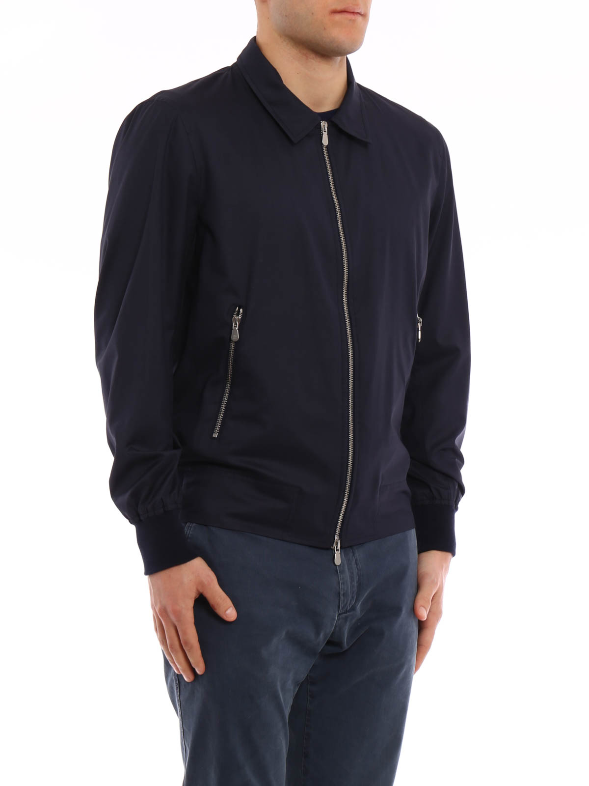 Brunello Cucinelli Wool and silk bomber jacket | MH4626407C5485