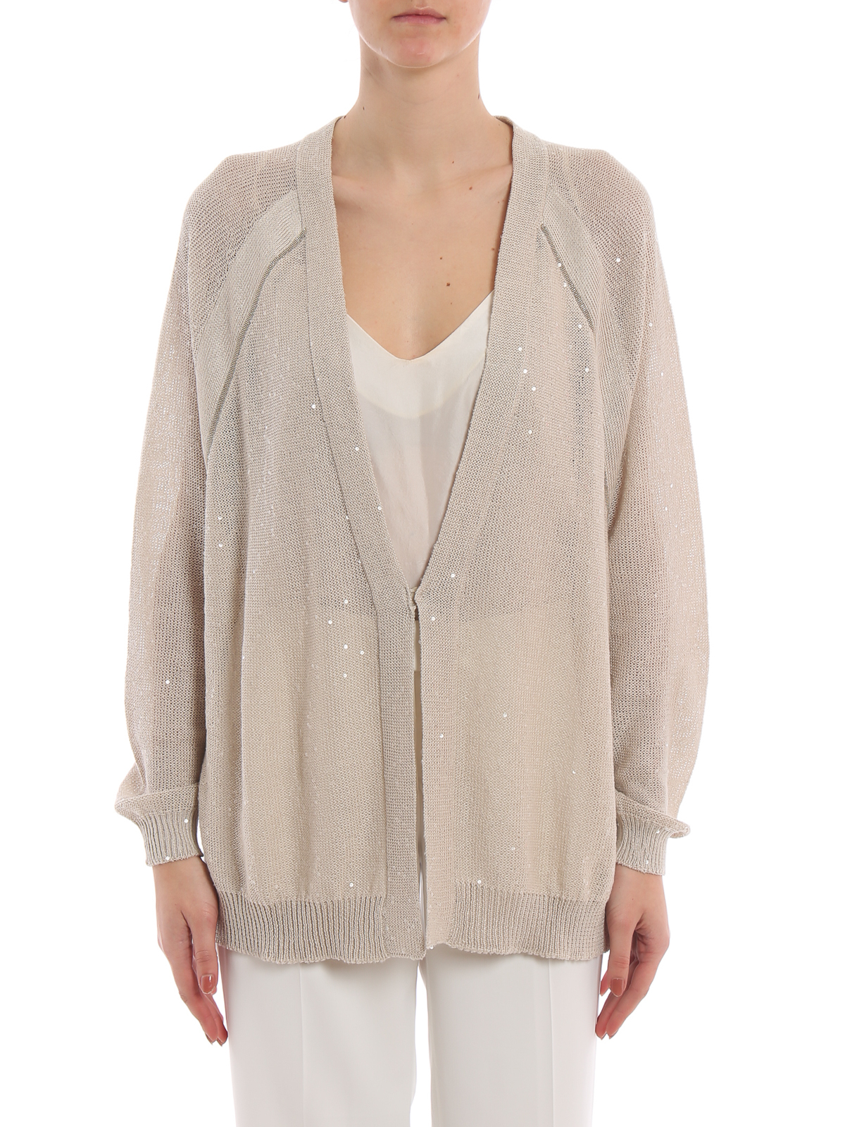 BRUNELLO CUCINELLI アイボリー カーディガン BRUNELLO CUCINELLI - 美品 BRUNELLO CUCINELLI ブルネロ