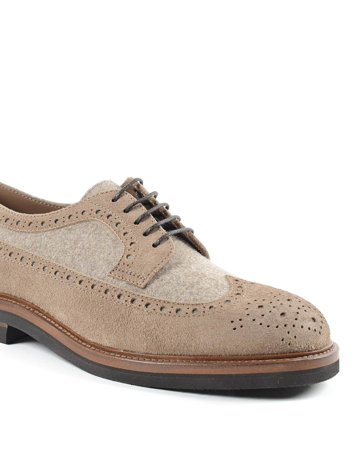 Brunello Cucinelli Suede Derby Shoes